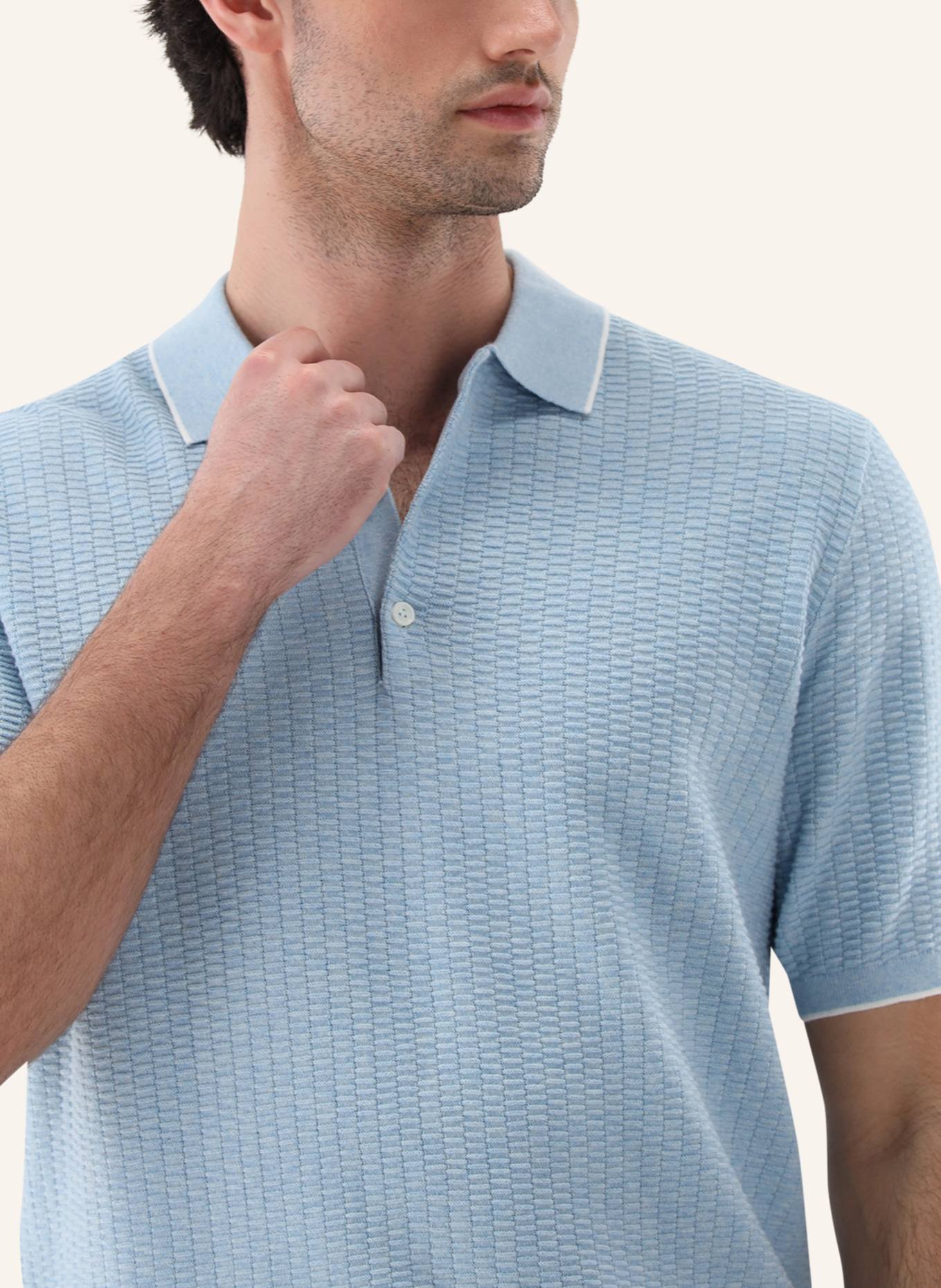 van Laack Poloshirt: BLAU