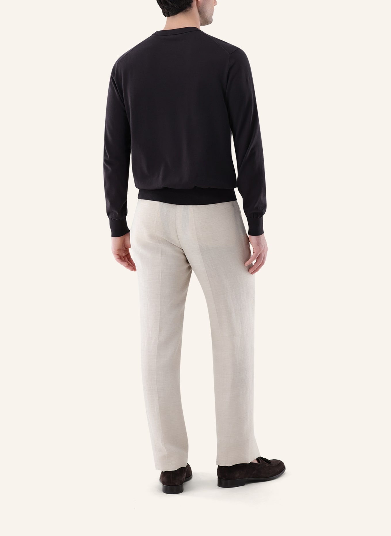 van Laack Pullover: BEIGE/ BRAUN