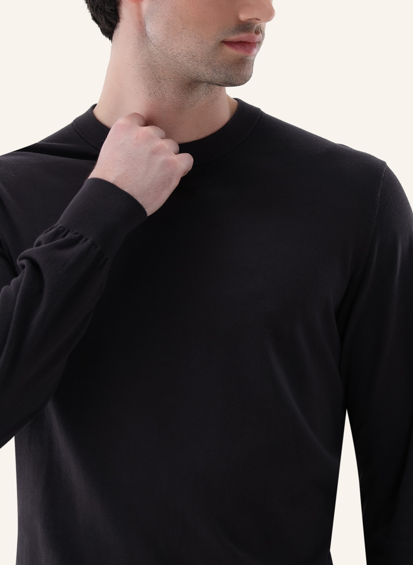 van Laack Pullover: BEIGE/ BRAUN