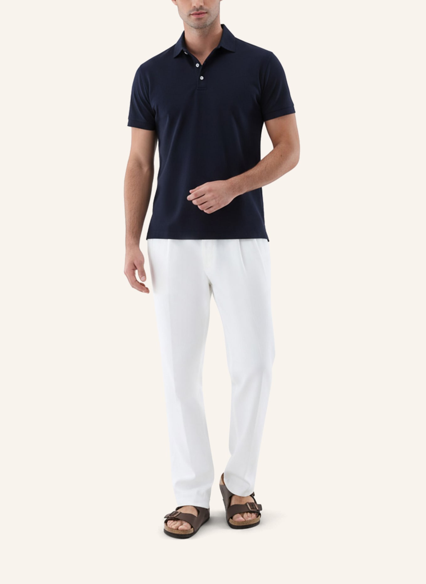 van Laack Hemd Polo: DUNKELBLAU