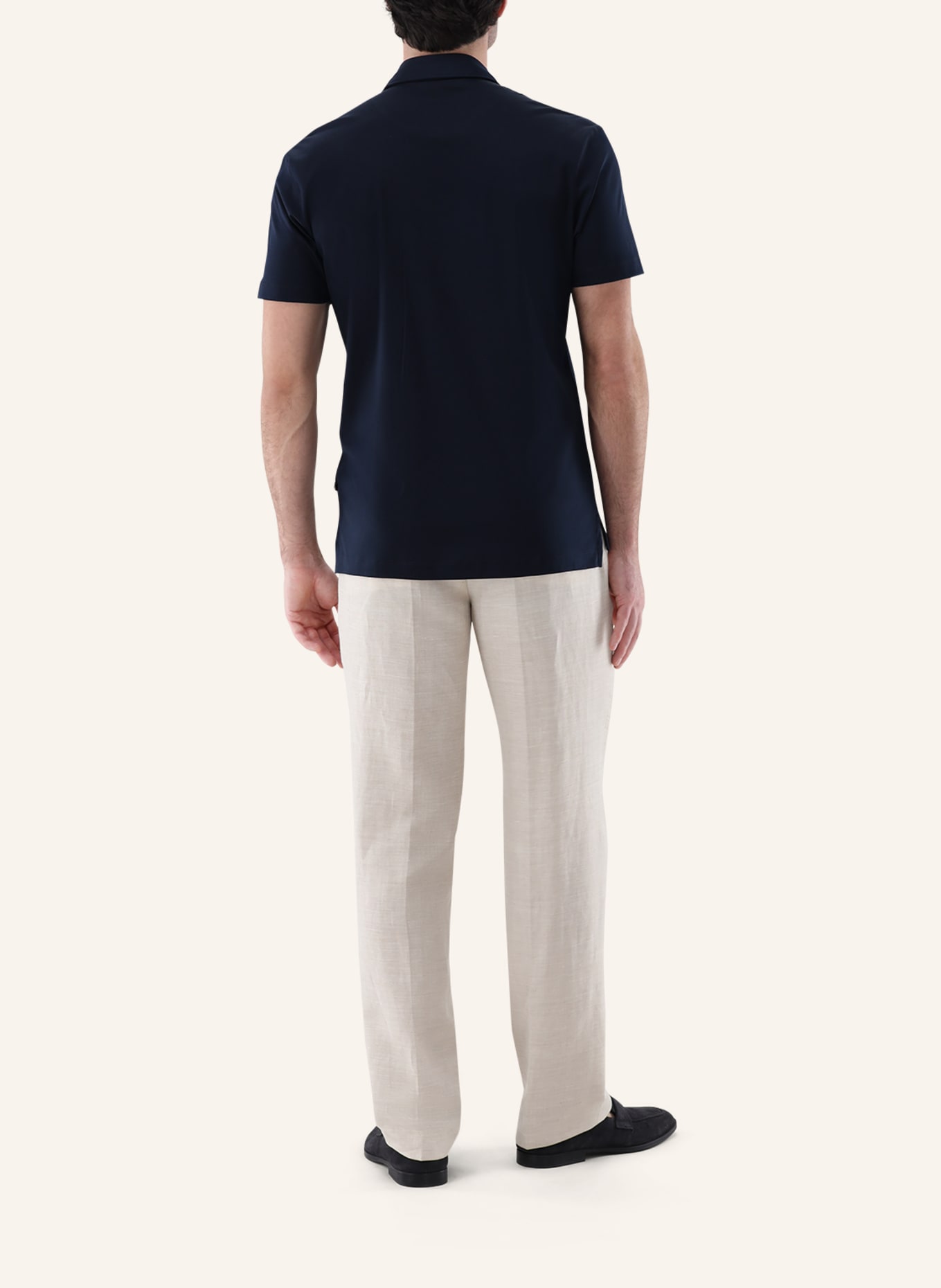 van Laack Hemd Polo: DUNKELBLAU