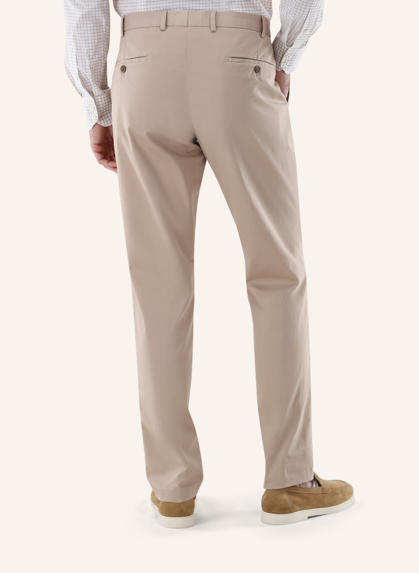 van Laack Hose Slim Fit: BEIGE/ BRAUN