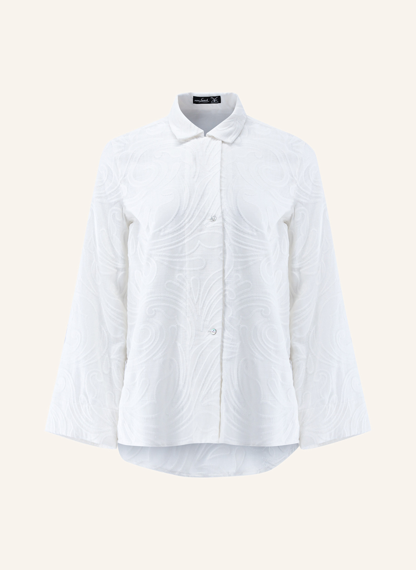 van Laack Bluse Modern Fit: BEIGE