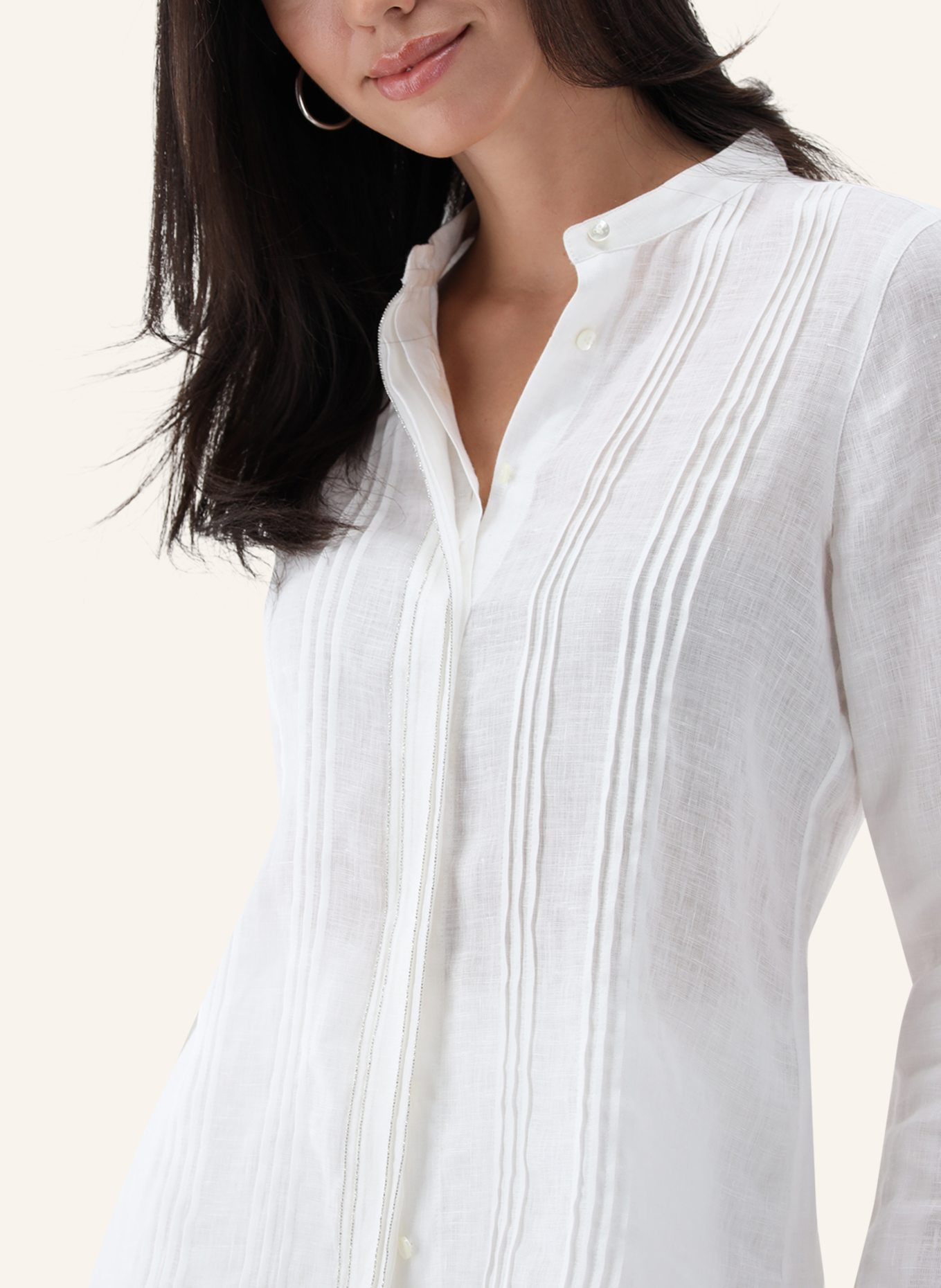 van Laack Bluse Modern Fit: BEIGE