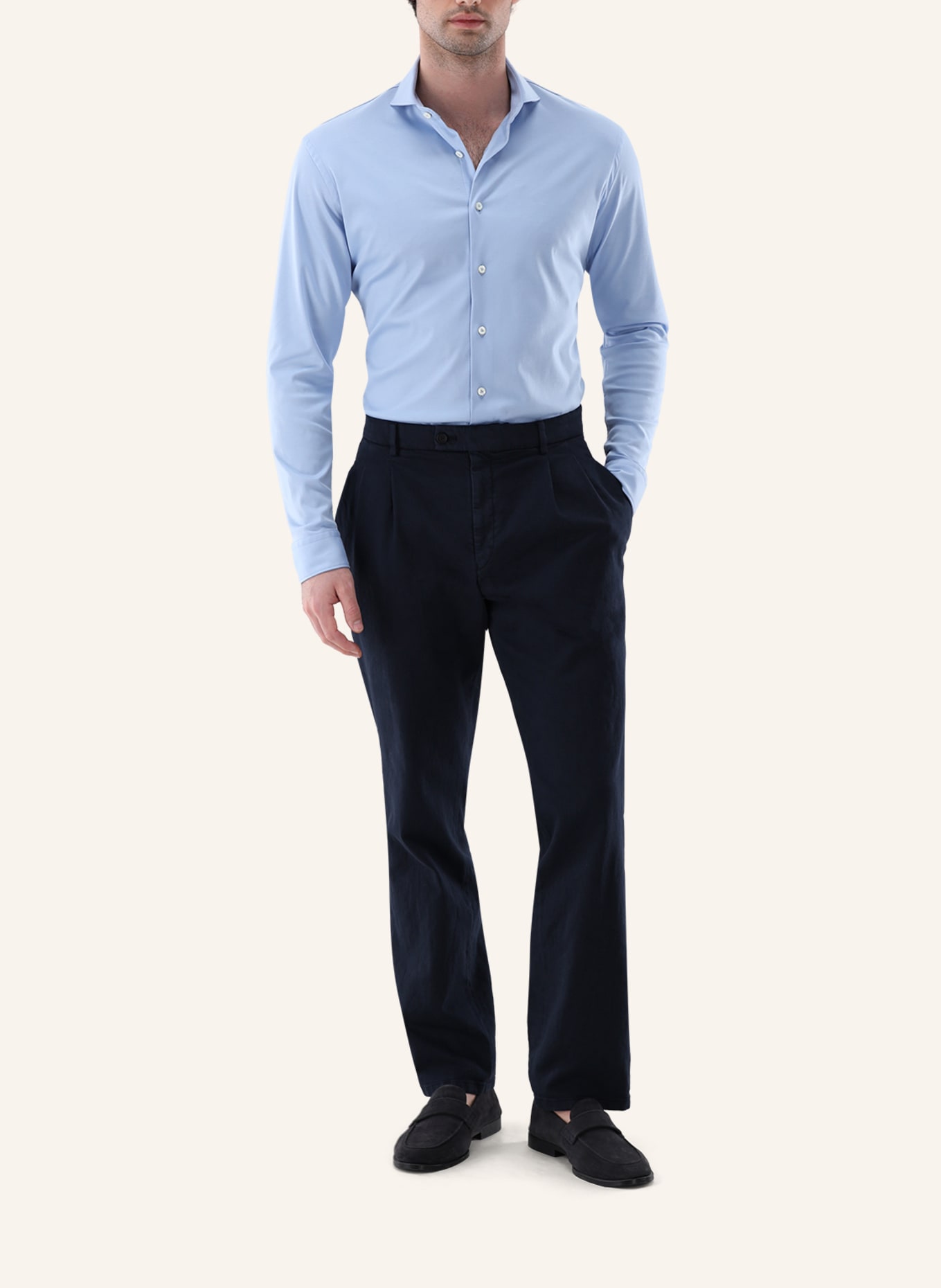 van Laack Hemd Tailor Fit: BLAU