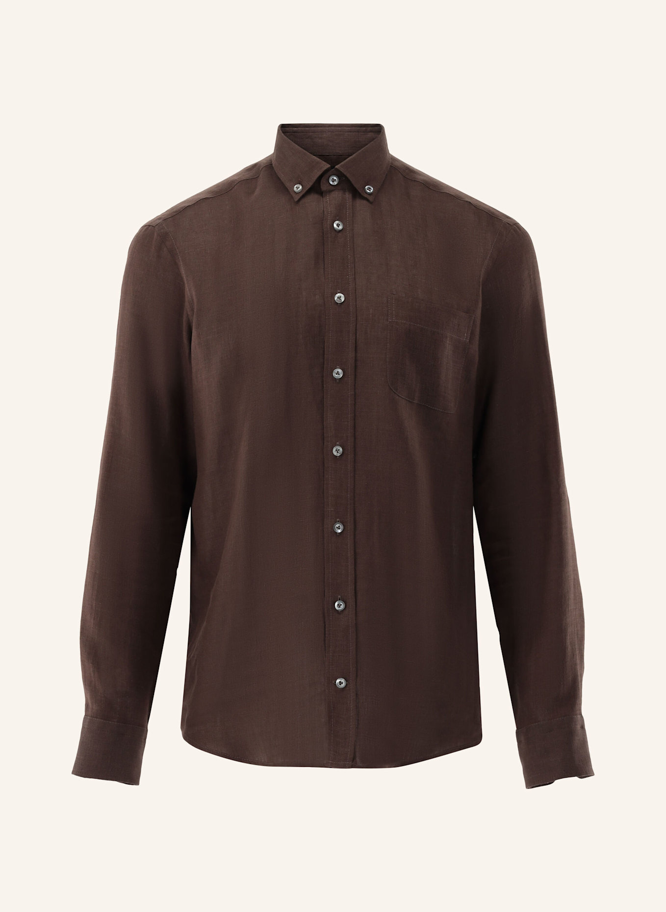 van Laack Hemd Tailor Fit: BEIGE/ BRAUN