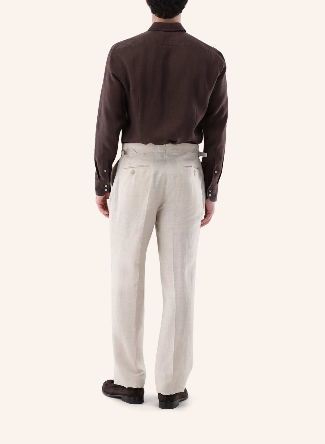 van Laack Hemd Tailor Fit: BEIGE/ BRAUN