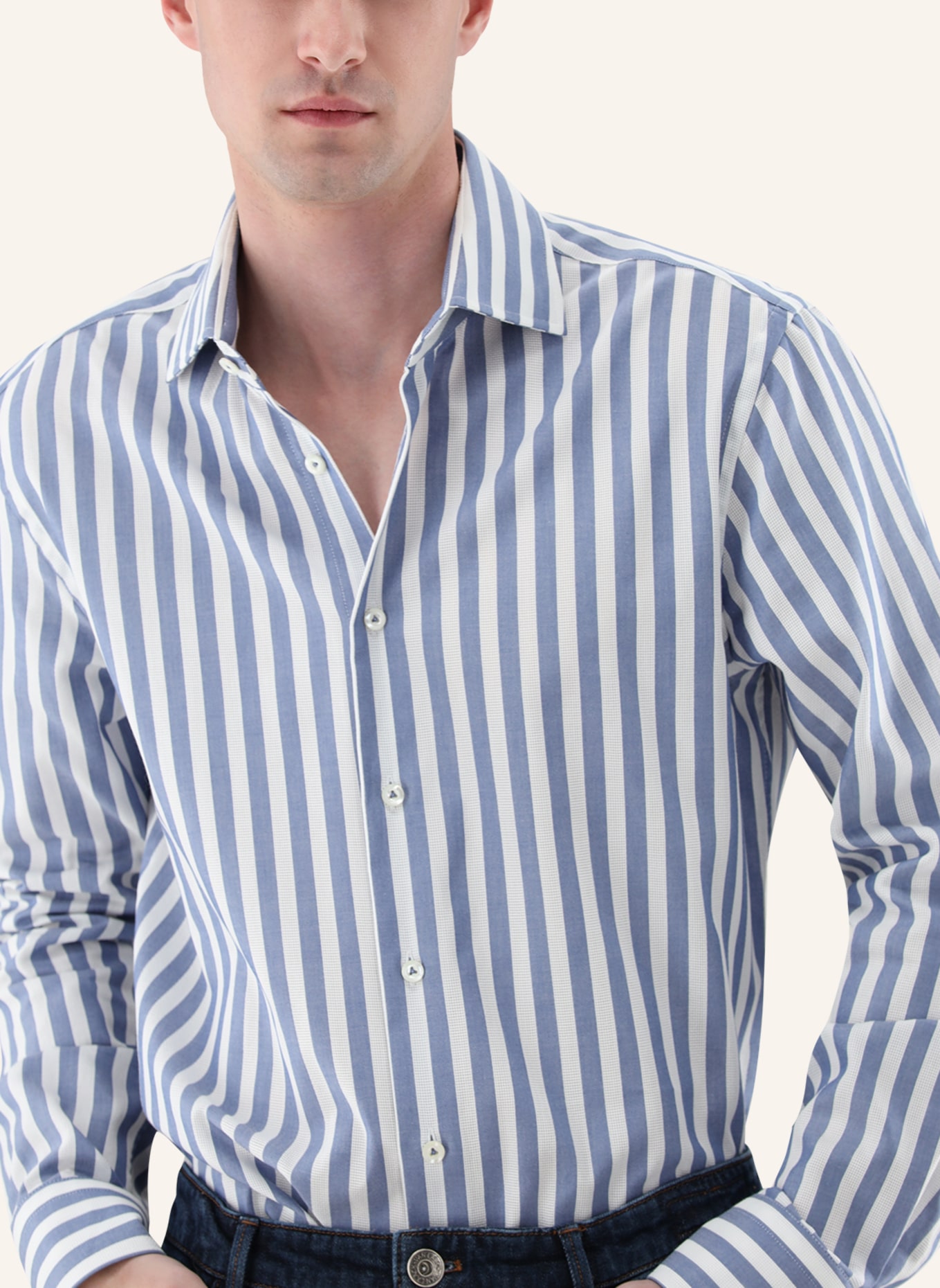 van Laack Hemd Slim Fit: BLAU