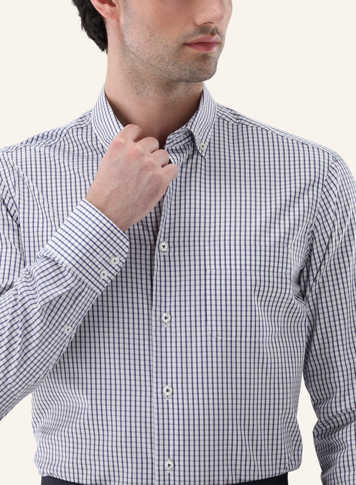 van Laack Hemd Tailor Fit: DUNKELBLAU