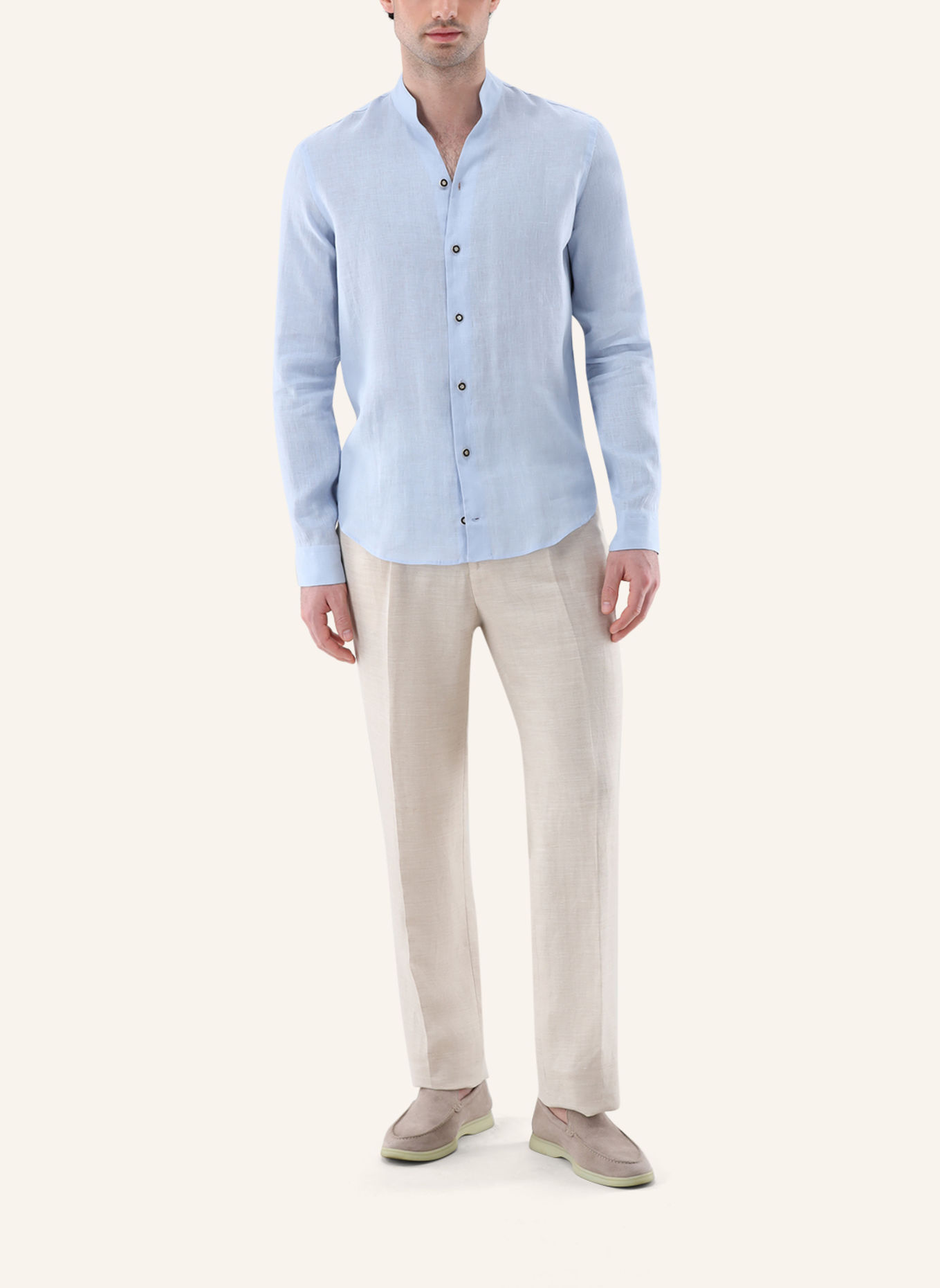 van Laack Hemd Slim Fit: HELLBLAU