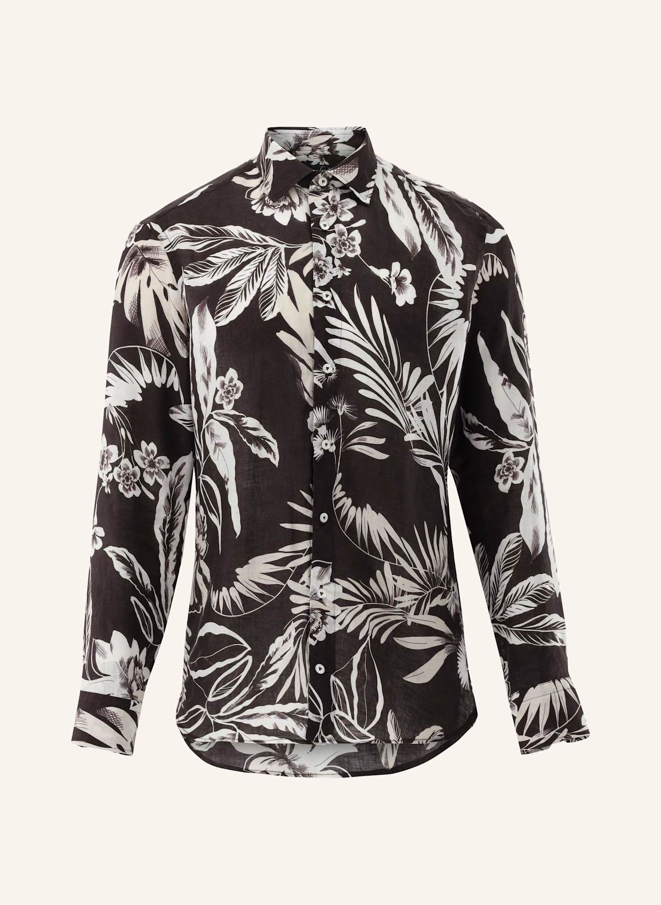 van Laack Hemd Tailor Fit: BEIGE/ BRAUN