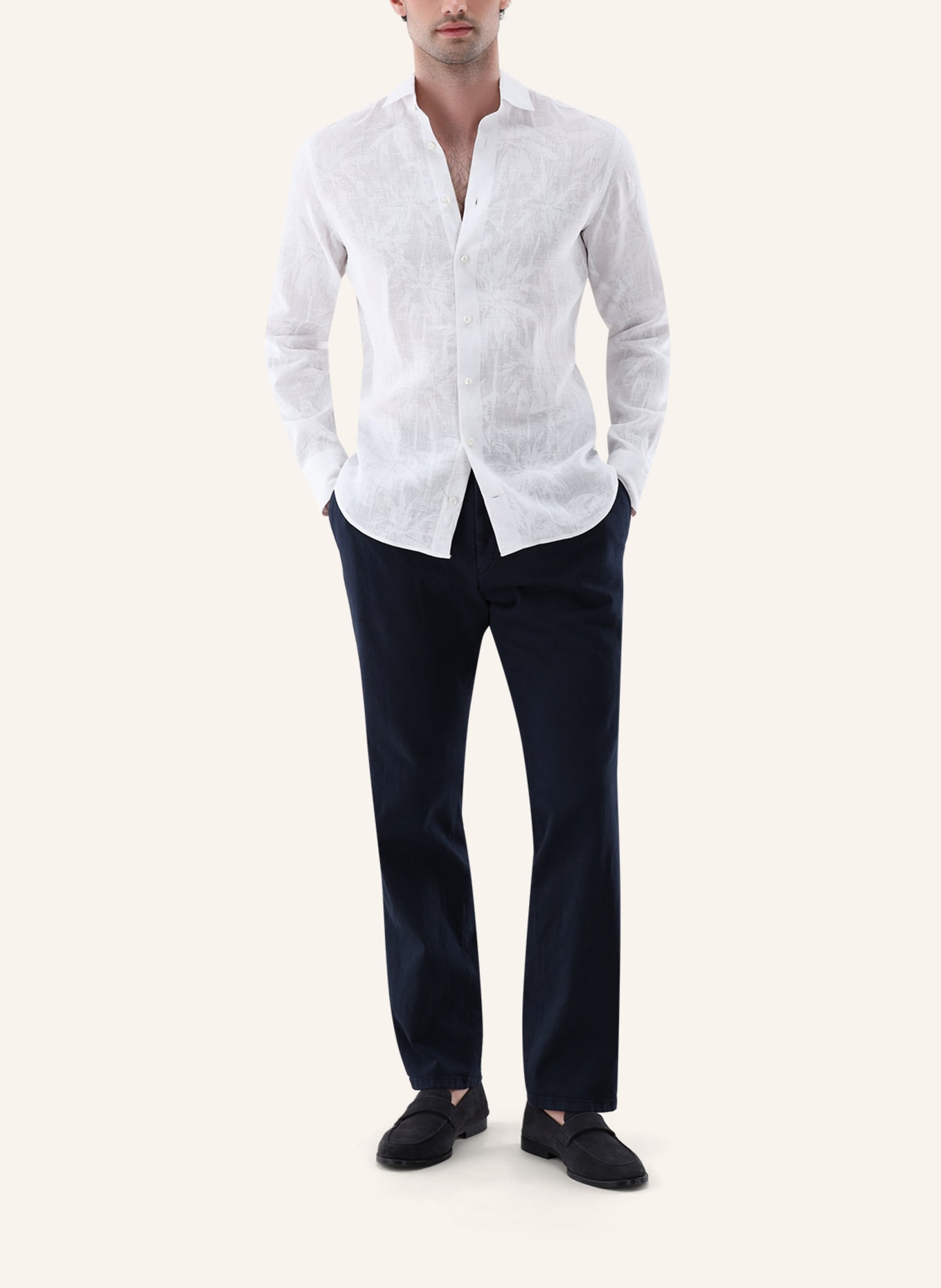 van Laack Hemd Tailor Fit: WEISS