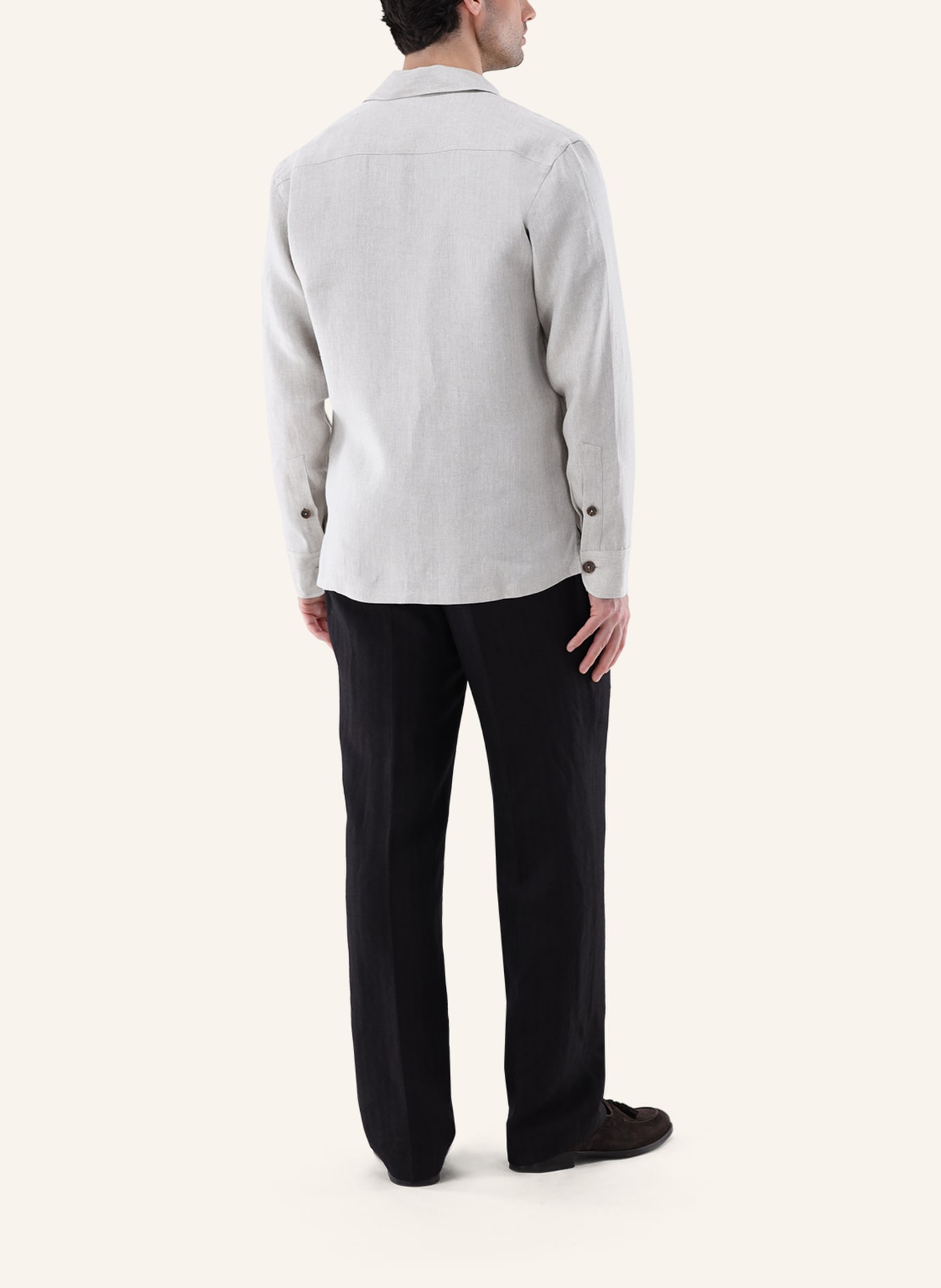 van Laack Hemd Tailor Fit: BEIGE/ BRAUN