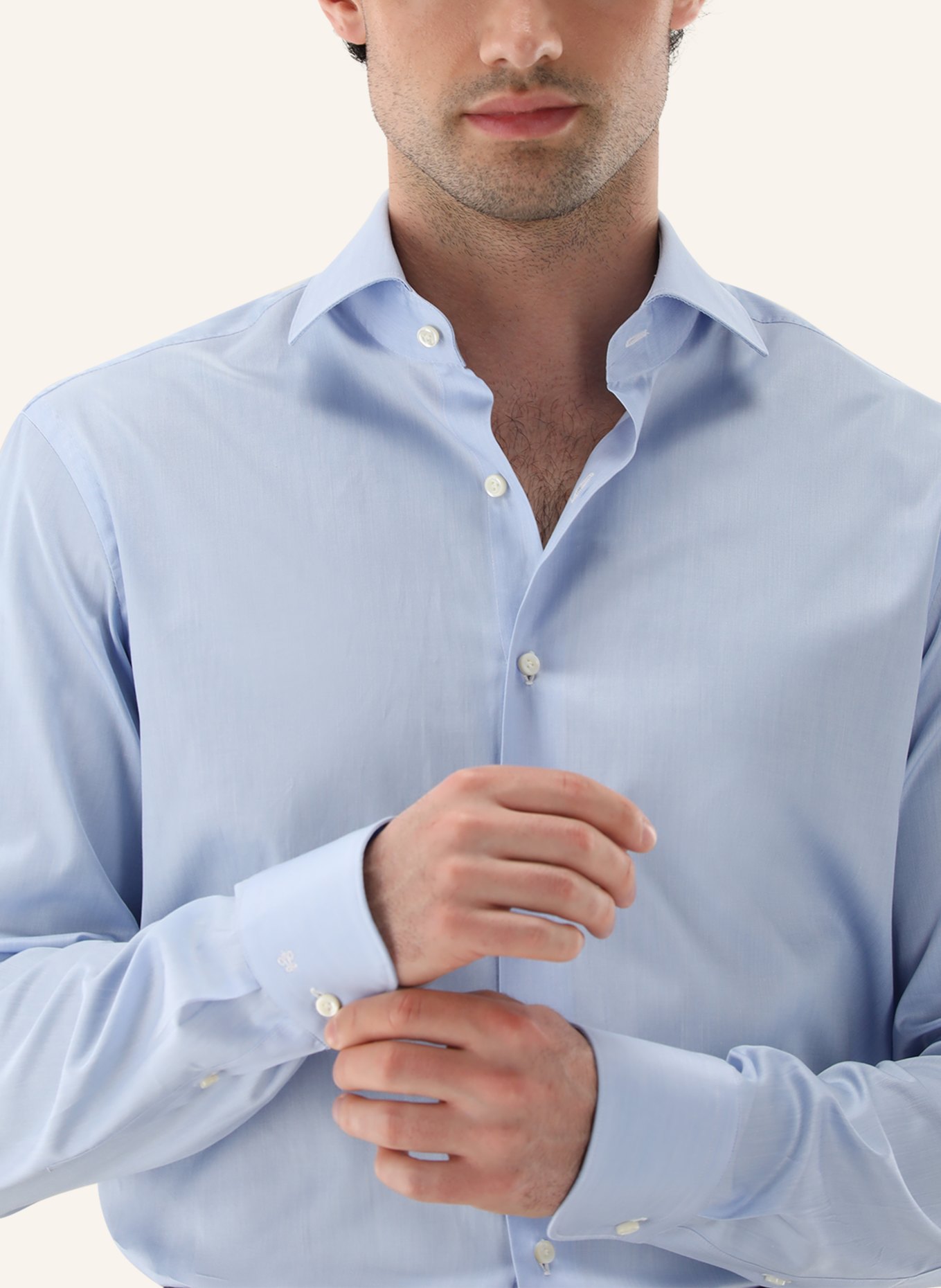 van Laack Hemd Tailor Fit: BLAU