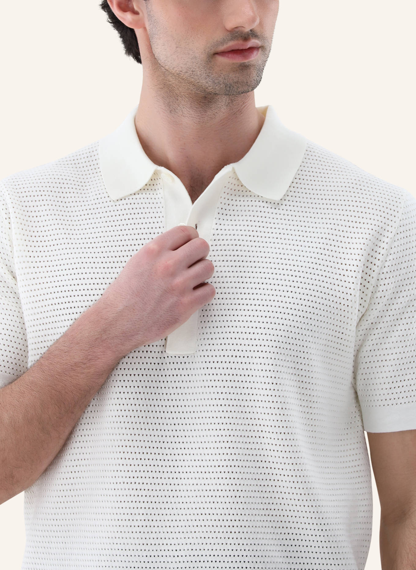 van Laack Poloshirt: BEIGE