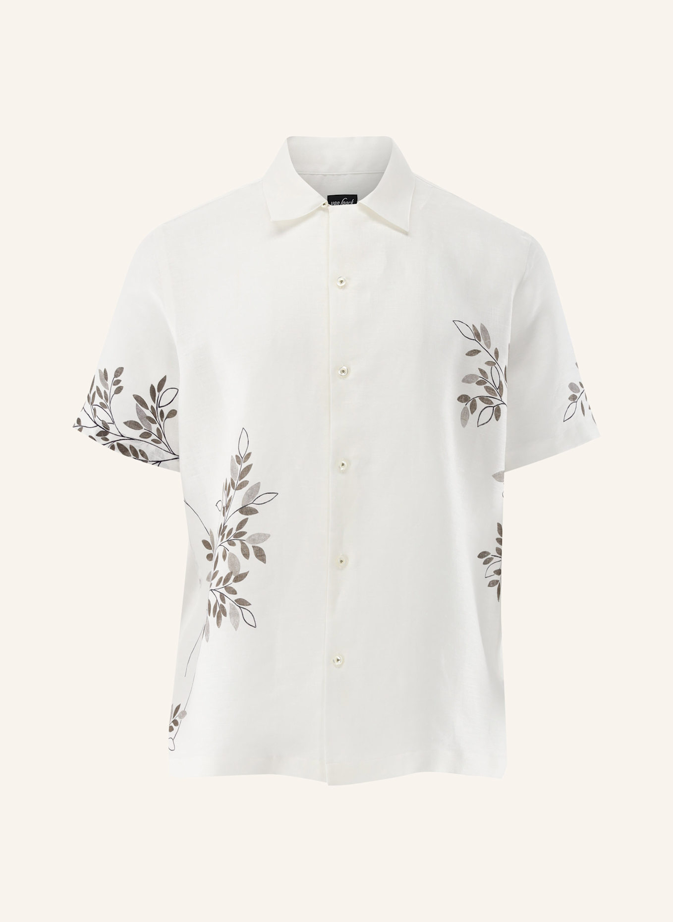 van Laack Hemd Tailor Fit: BEIGE/ BRAUN