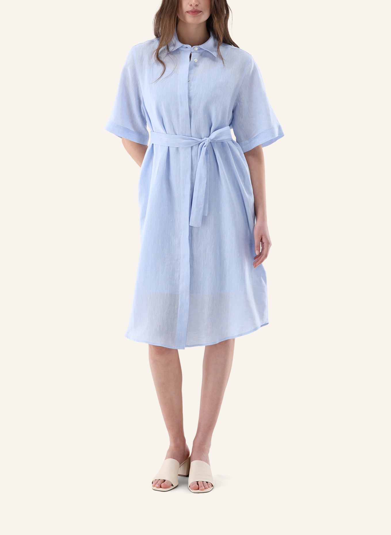 van Laack Kleid Modern Fit: HELLBLAU