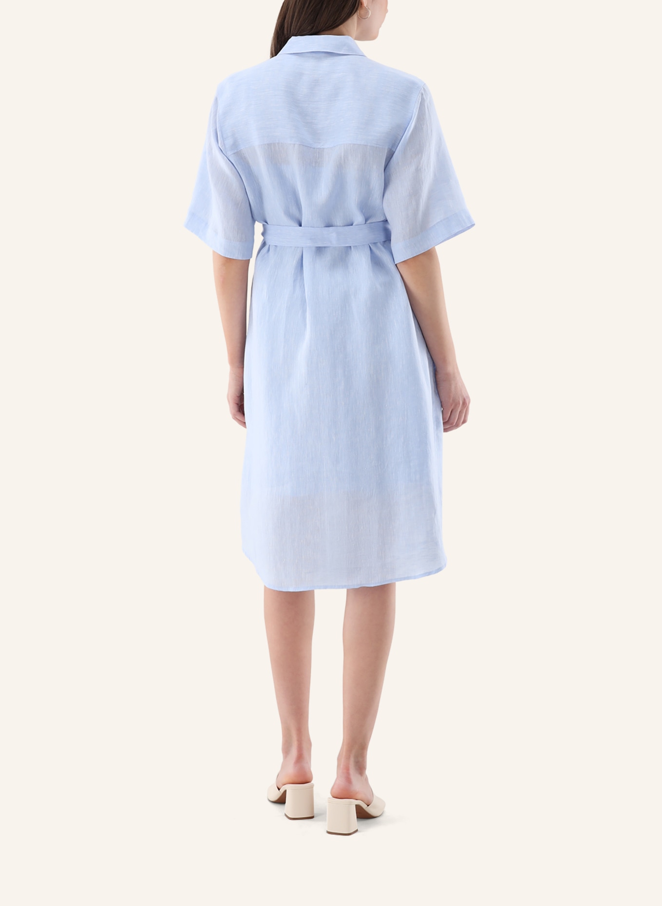 van Laack Kleid Modern Fit: HELLBLAU