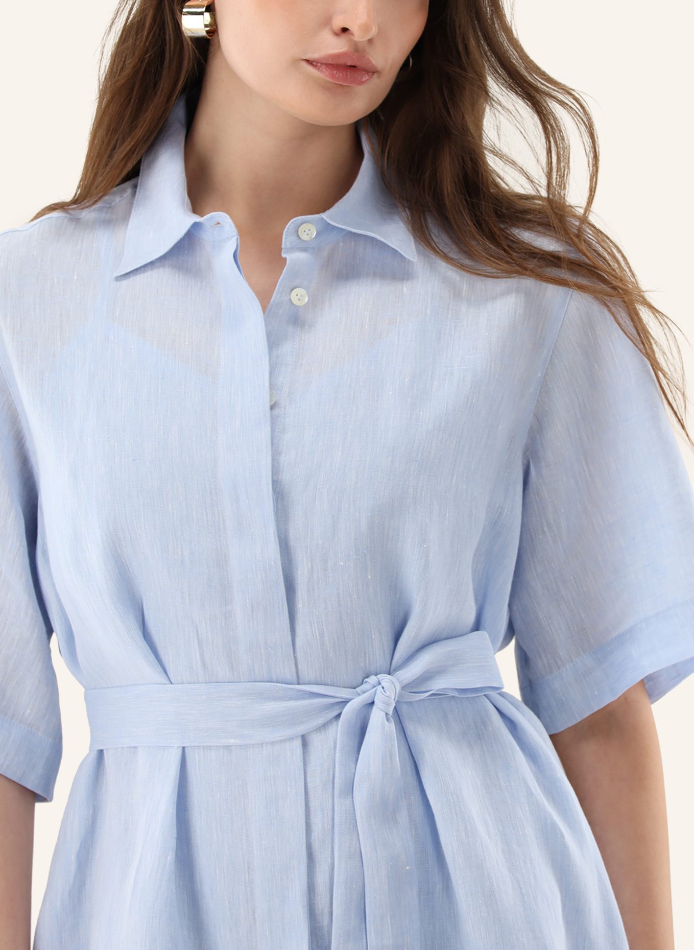 van Laack Kleid Modern Fit: HELLBLAU