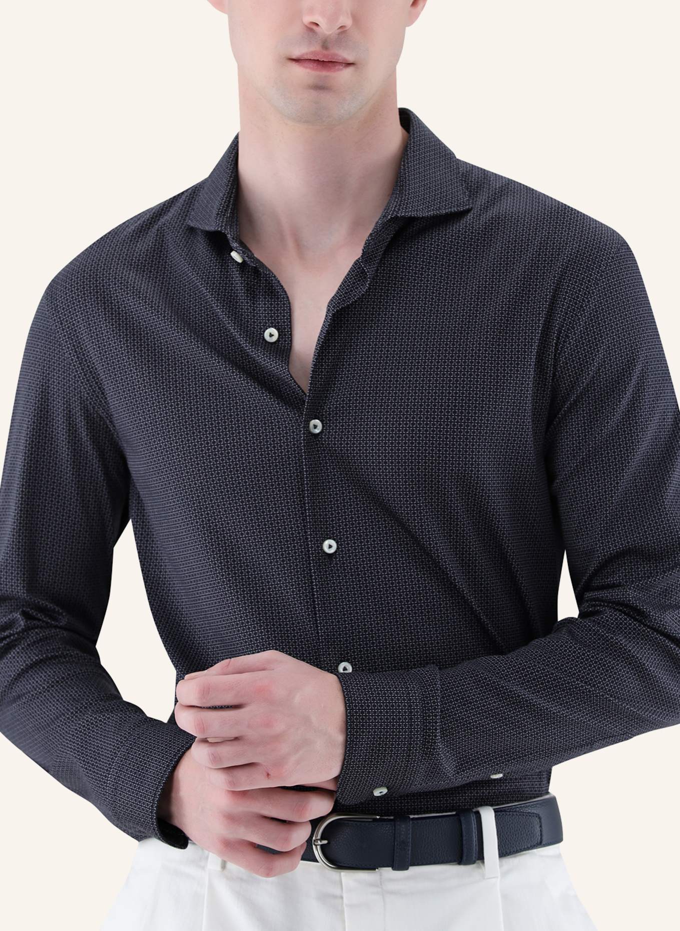 van Laack Hemd Tailor Fit: DUNKELBLAU