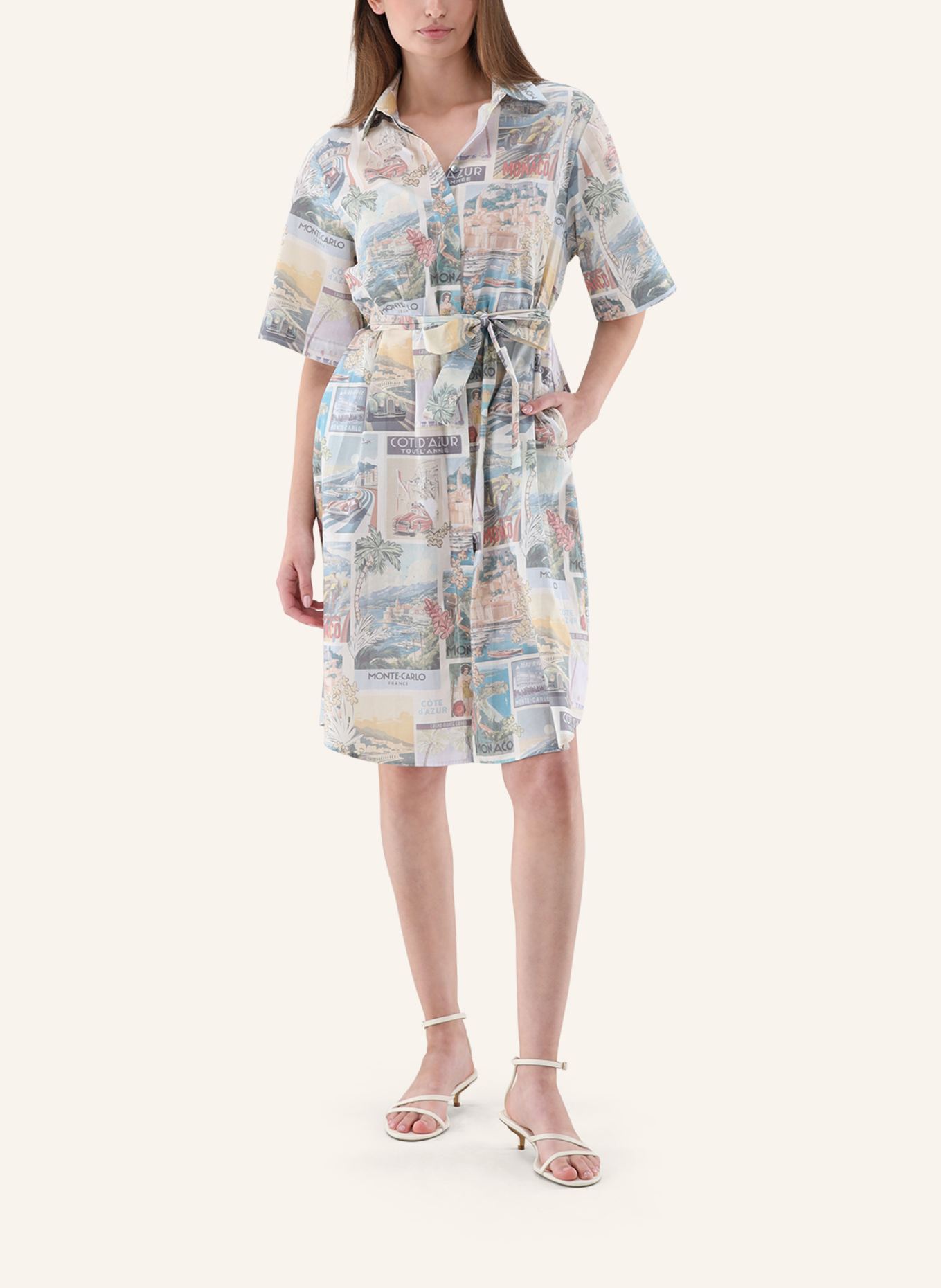 van Laack Kleid Modern Fit: WEISS