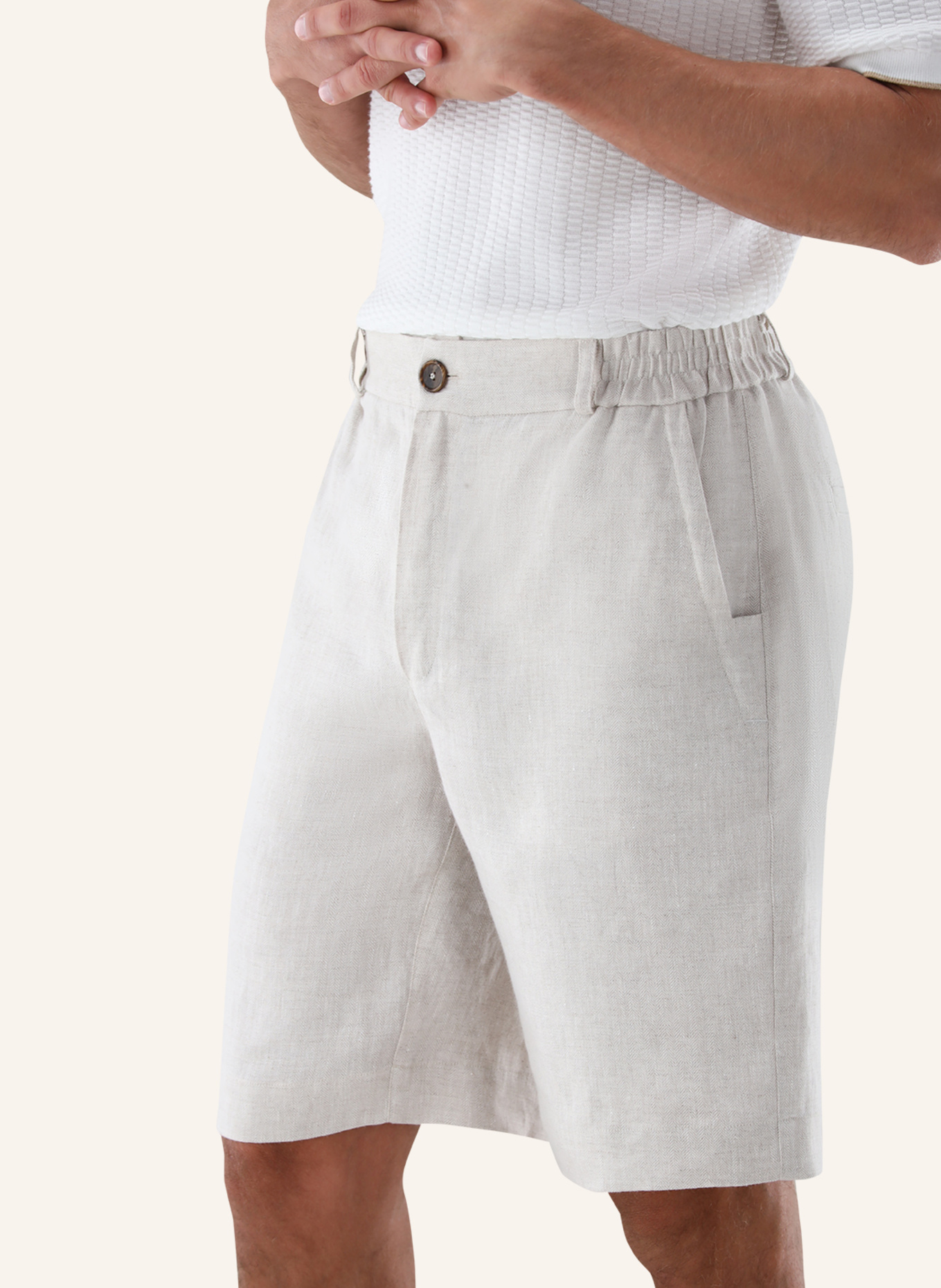 van Laack Hose: BEIGE/ BRAUN