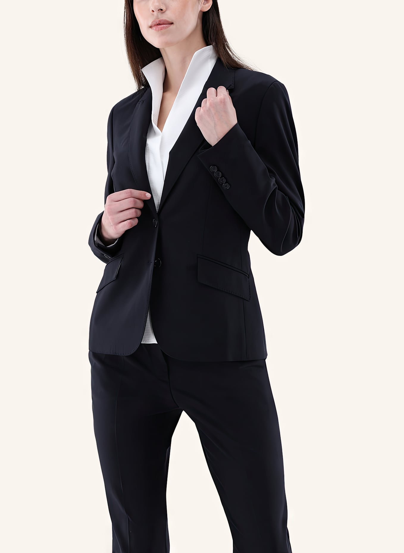 van Laack Mantel Slim Fit: DUNKELBLAU