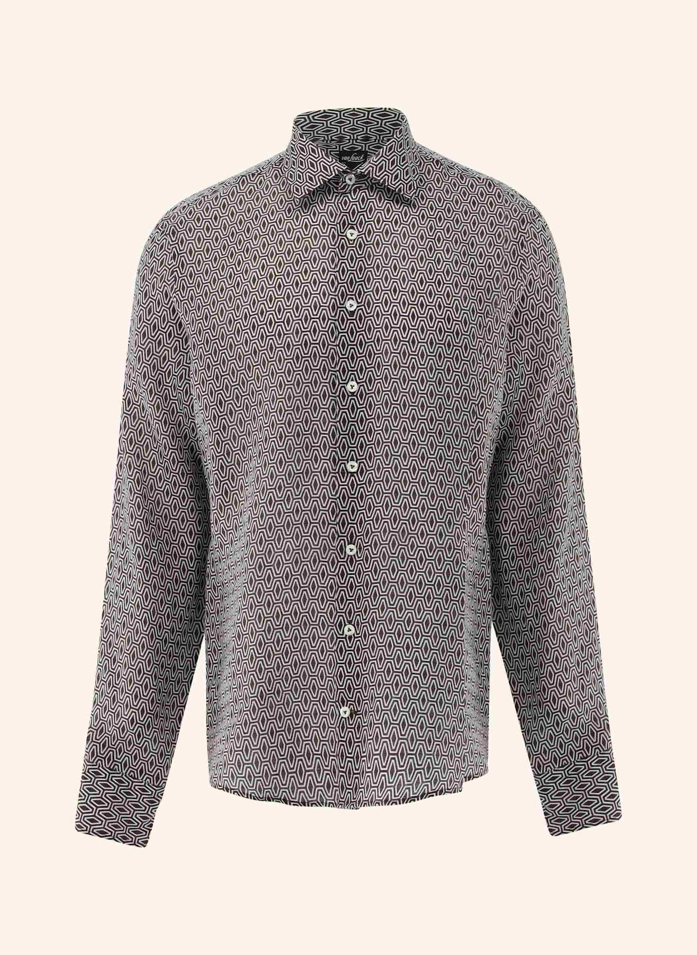 van Laack Hemd Slim Fit: BEIGE/ BRAUN