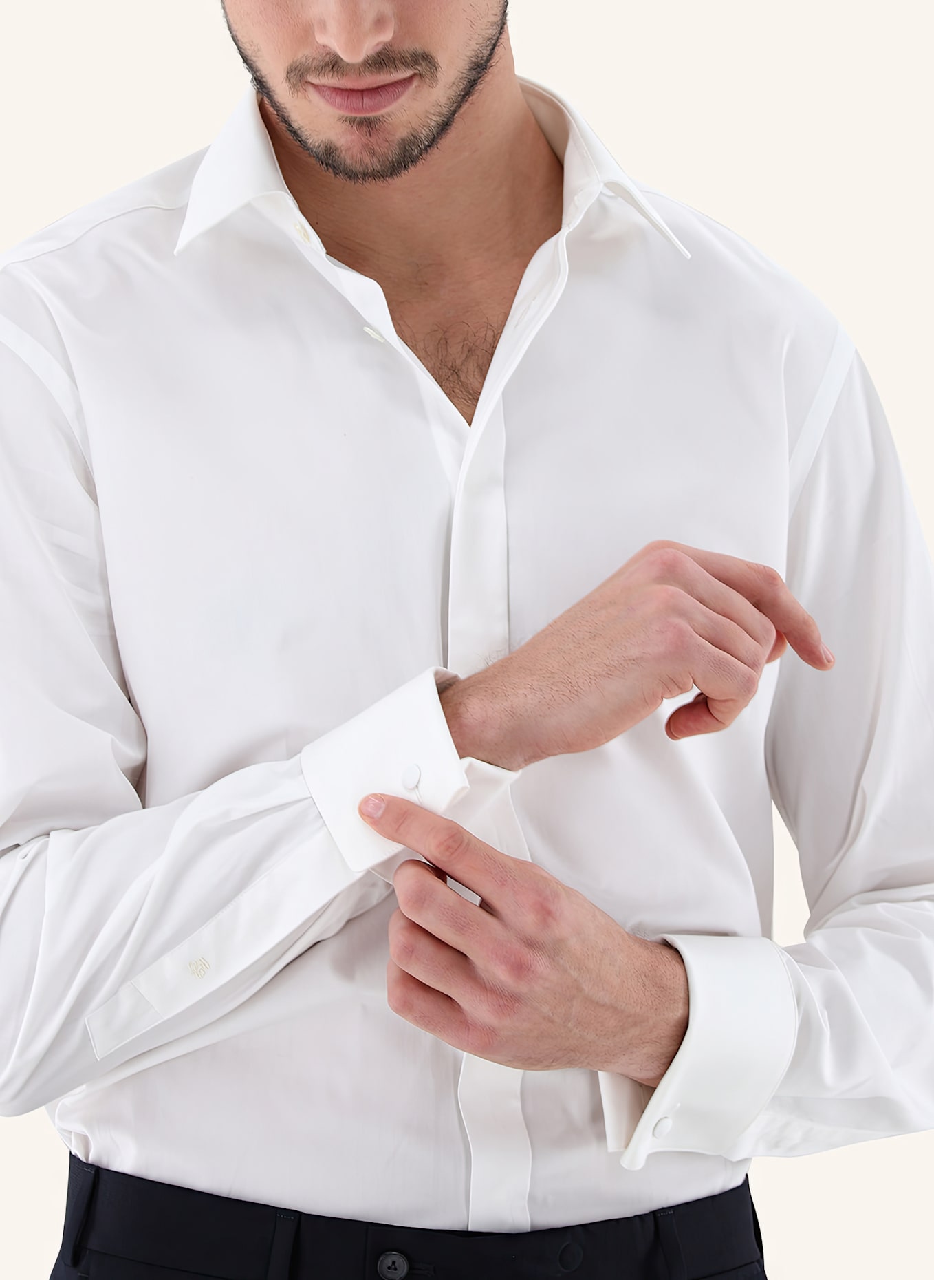 van Laack Hemd Slim Fit: BEIGE