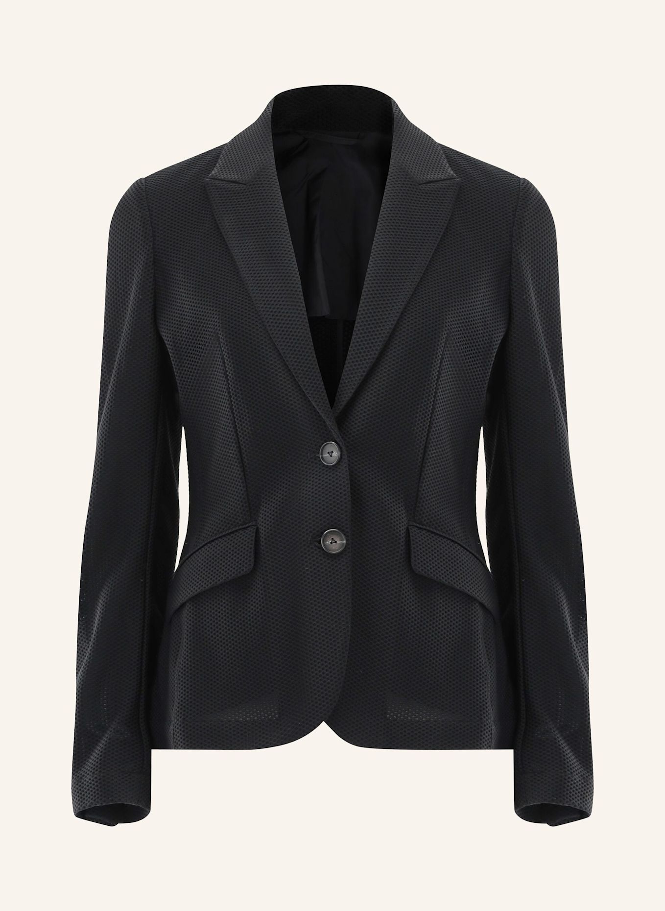 van Laack Mantel Modern Fit: SCHWARZ