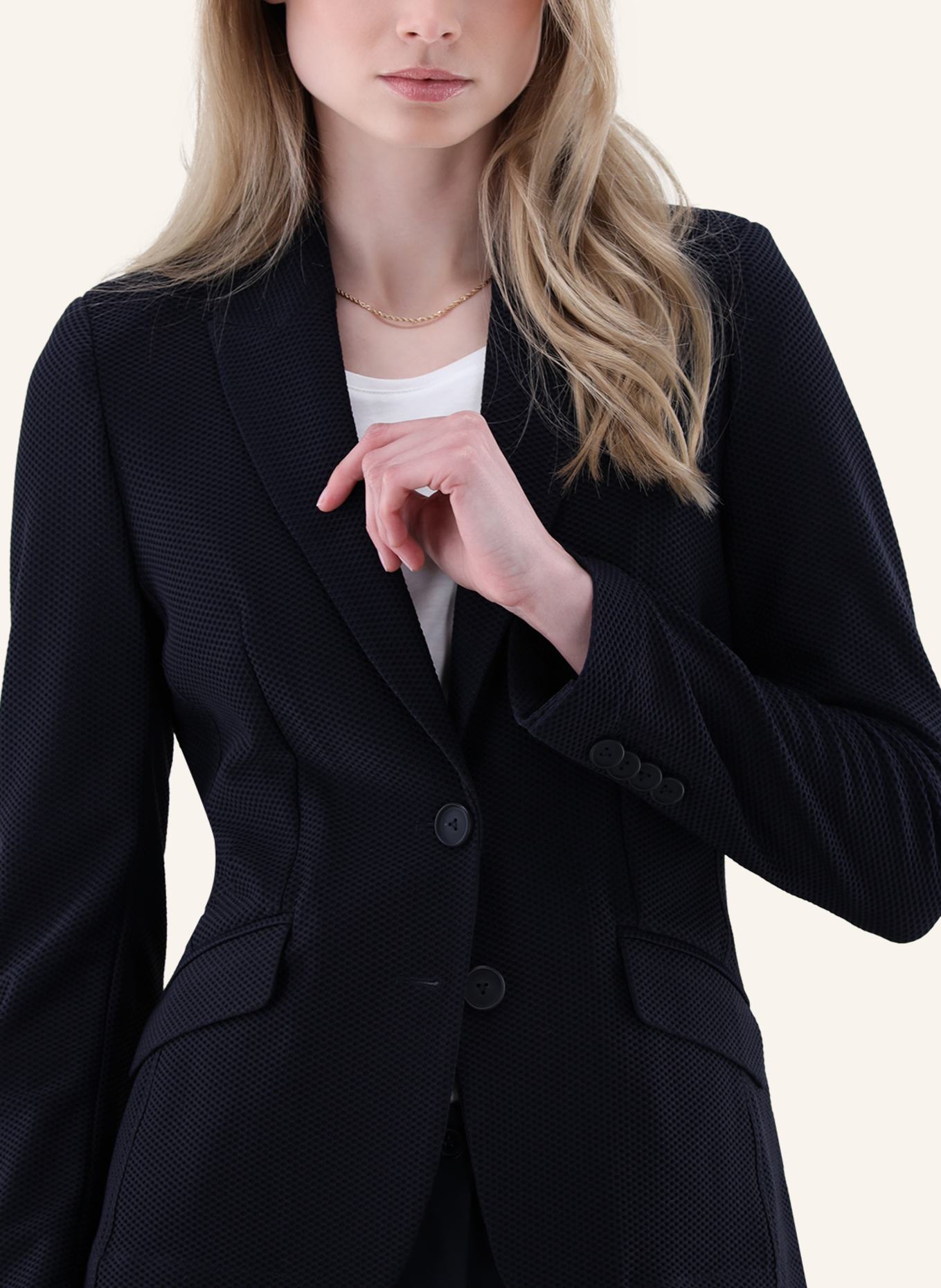 van Laack Modern-Fit Coat: DARK BLUE