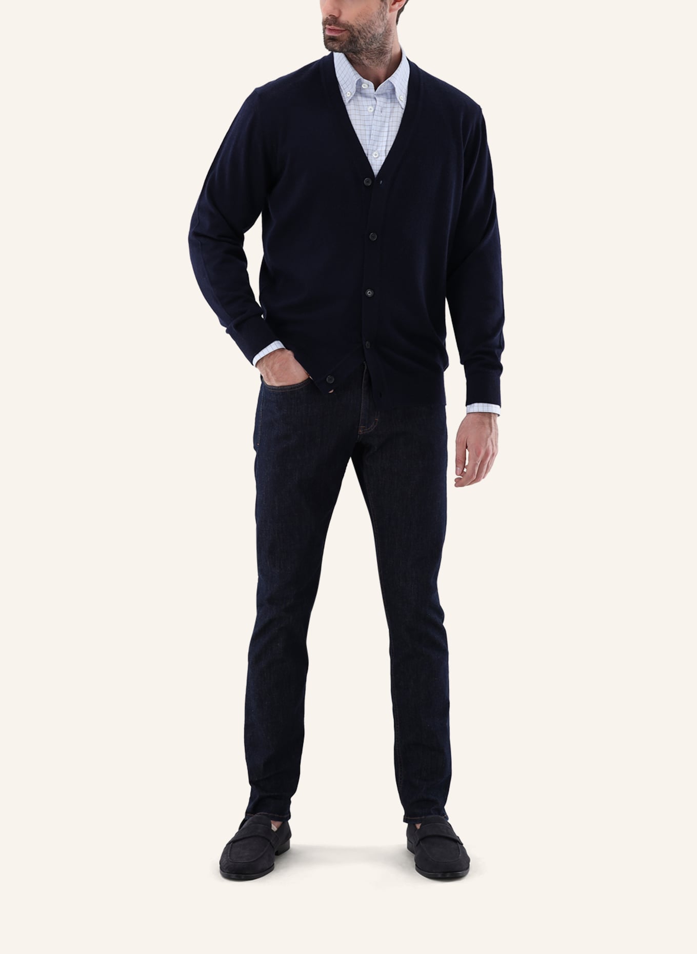 van Laack Strickjacken: DUNKELBLAU