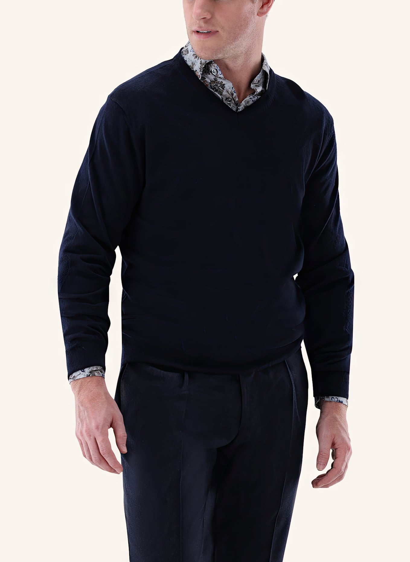 van Laack Pullover: DUNKELBLAU