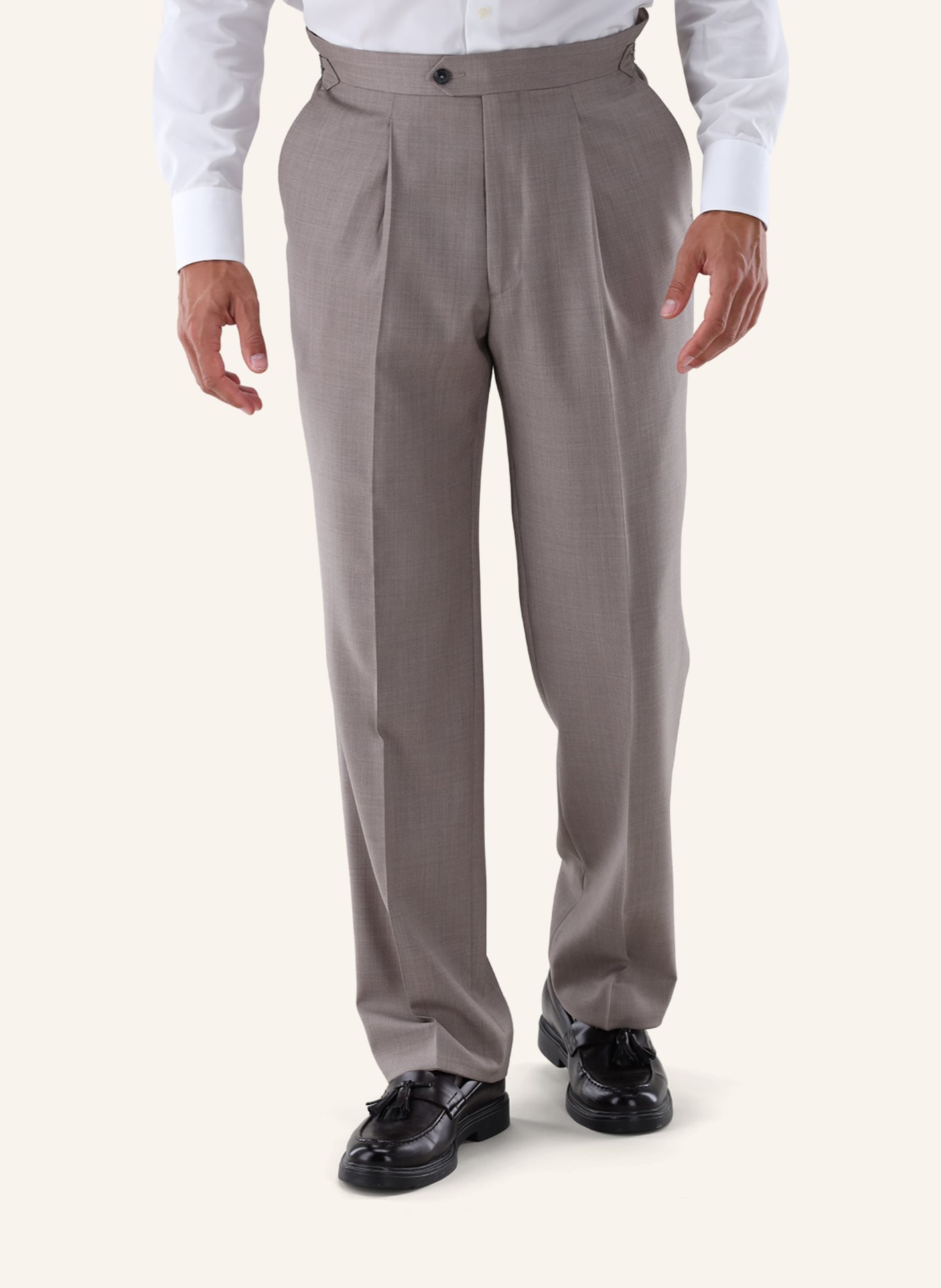 van Laack Hose: BEIGE/ BRAUN
