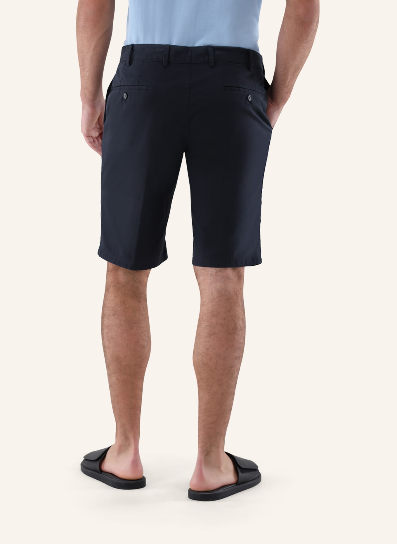 van Laack Bermudashorts Slim Fit: DUNKELBLAU