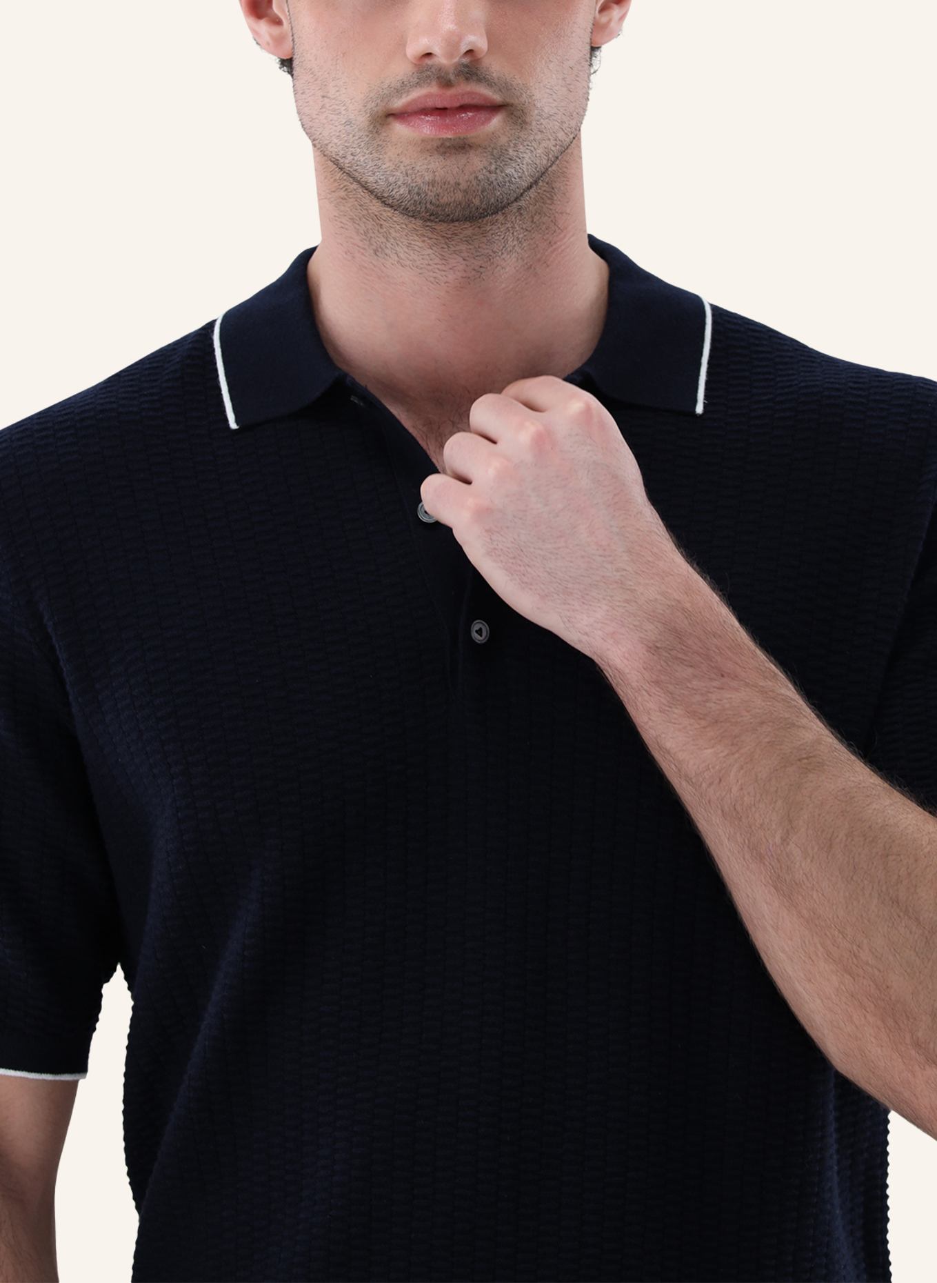 van Laack Poloshirt: BLAU