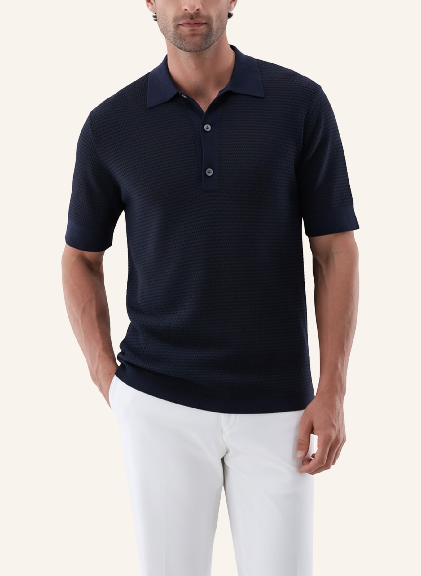 van Laack Poloshirt: BLAU