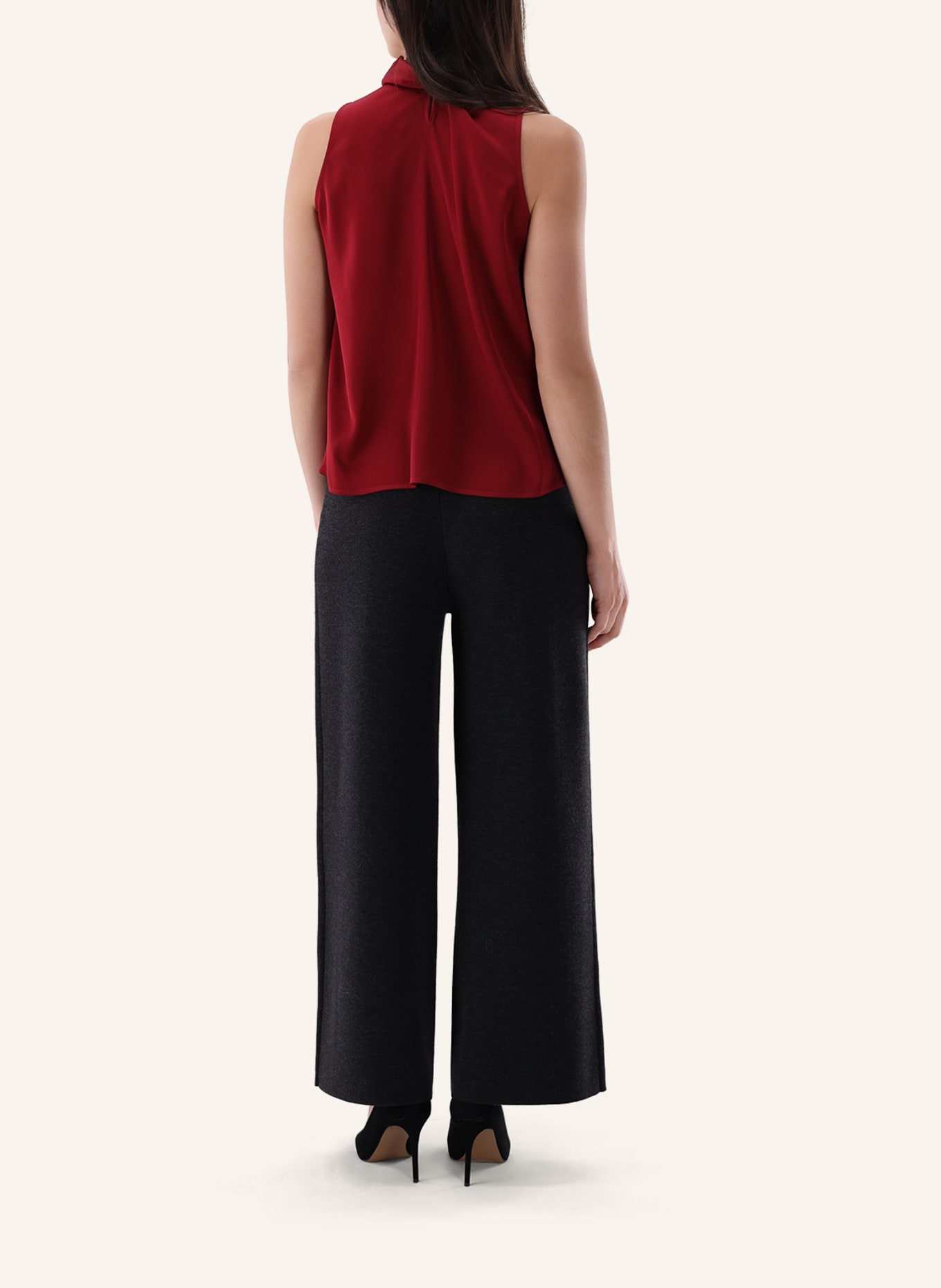 van Laack Blouse met moderne pasvorm: ROOD