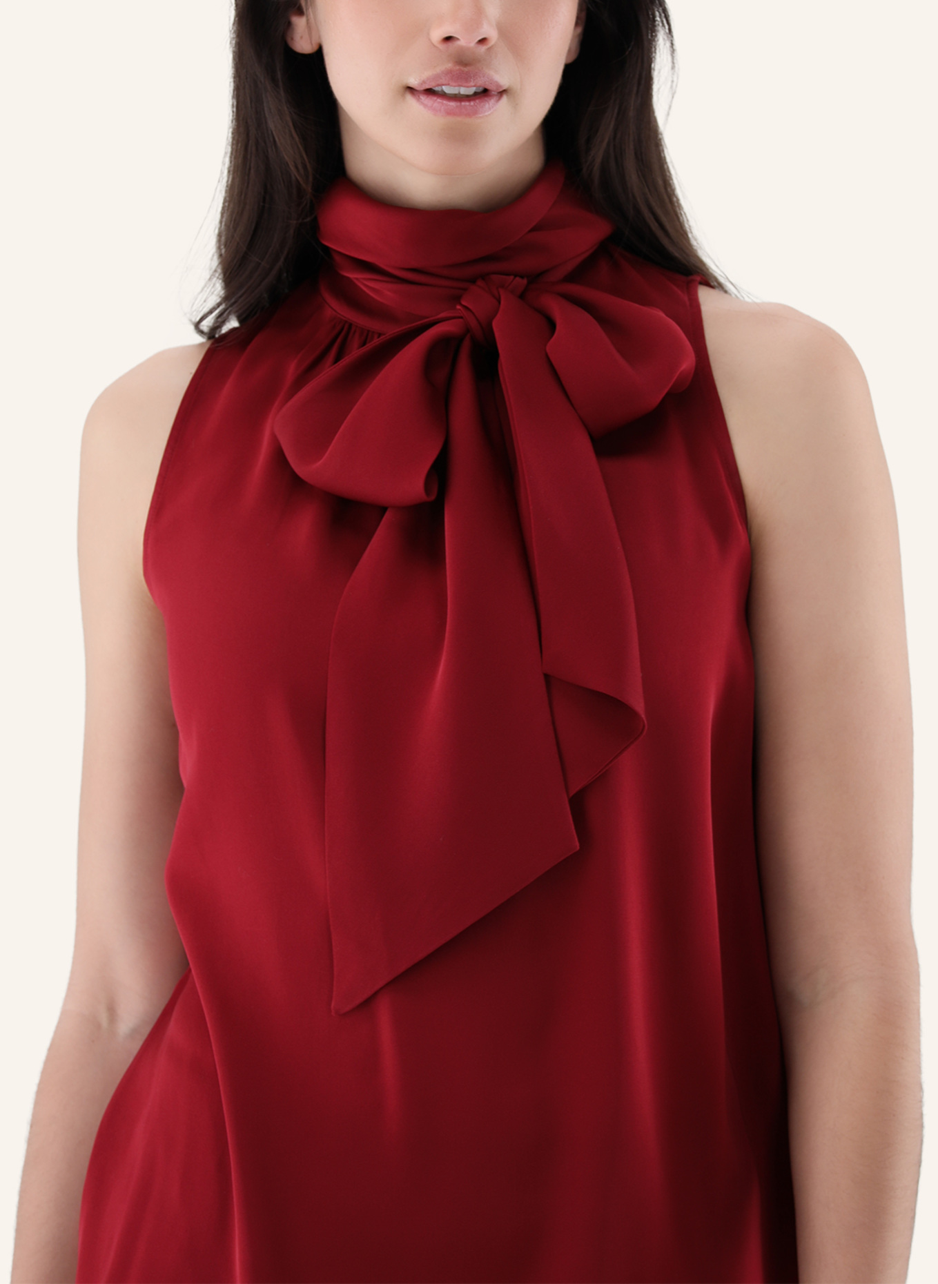 van Laack Blouse met moderne pasvorm: ROOD