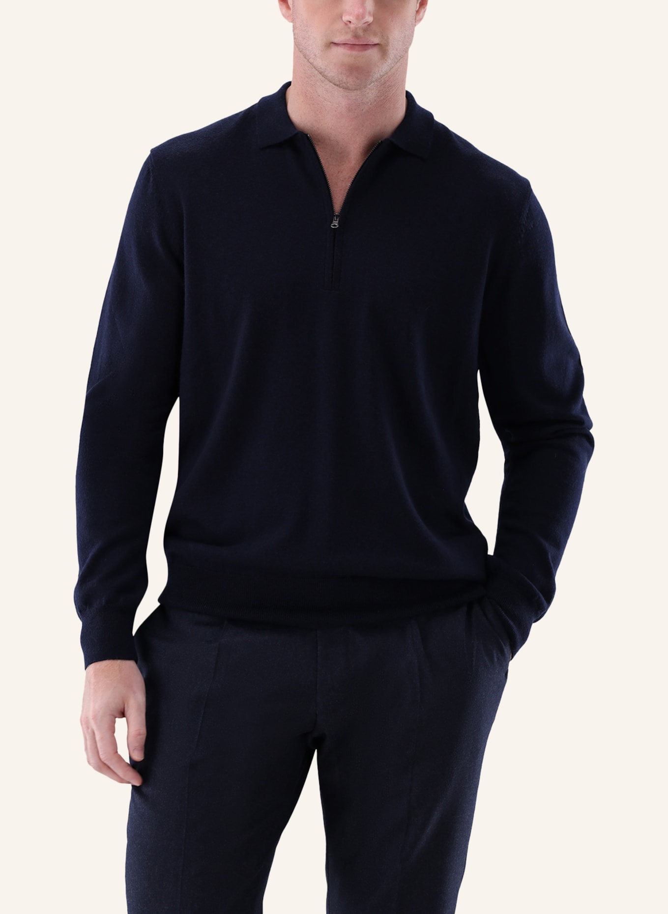 van Laack Trui: DONKERBLAUW