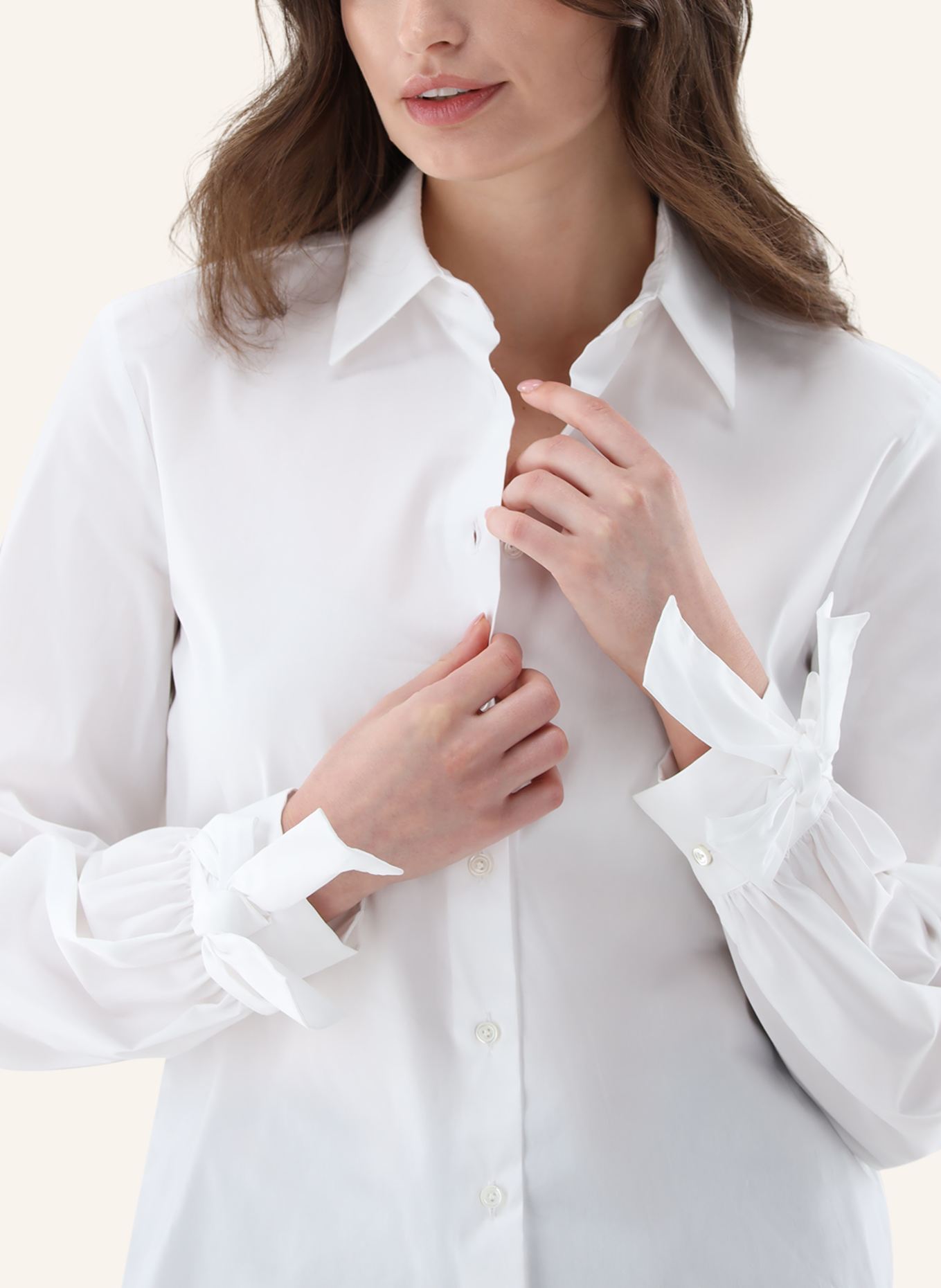 van Laack Blouse Modern Fit: WIT