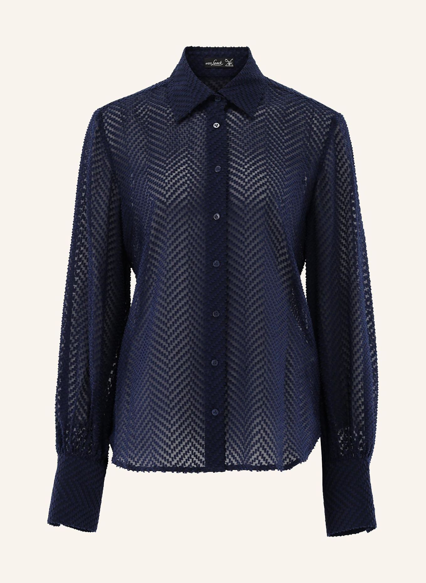 van Laack Bluse Modern Fit: DUNKELBLAU