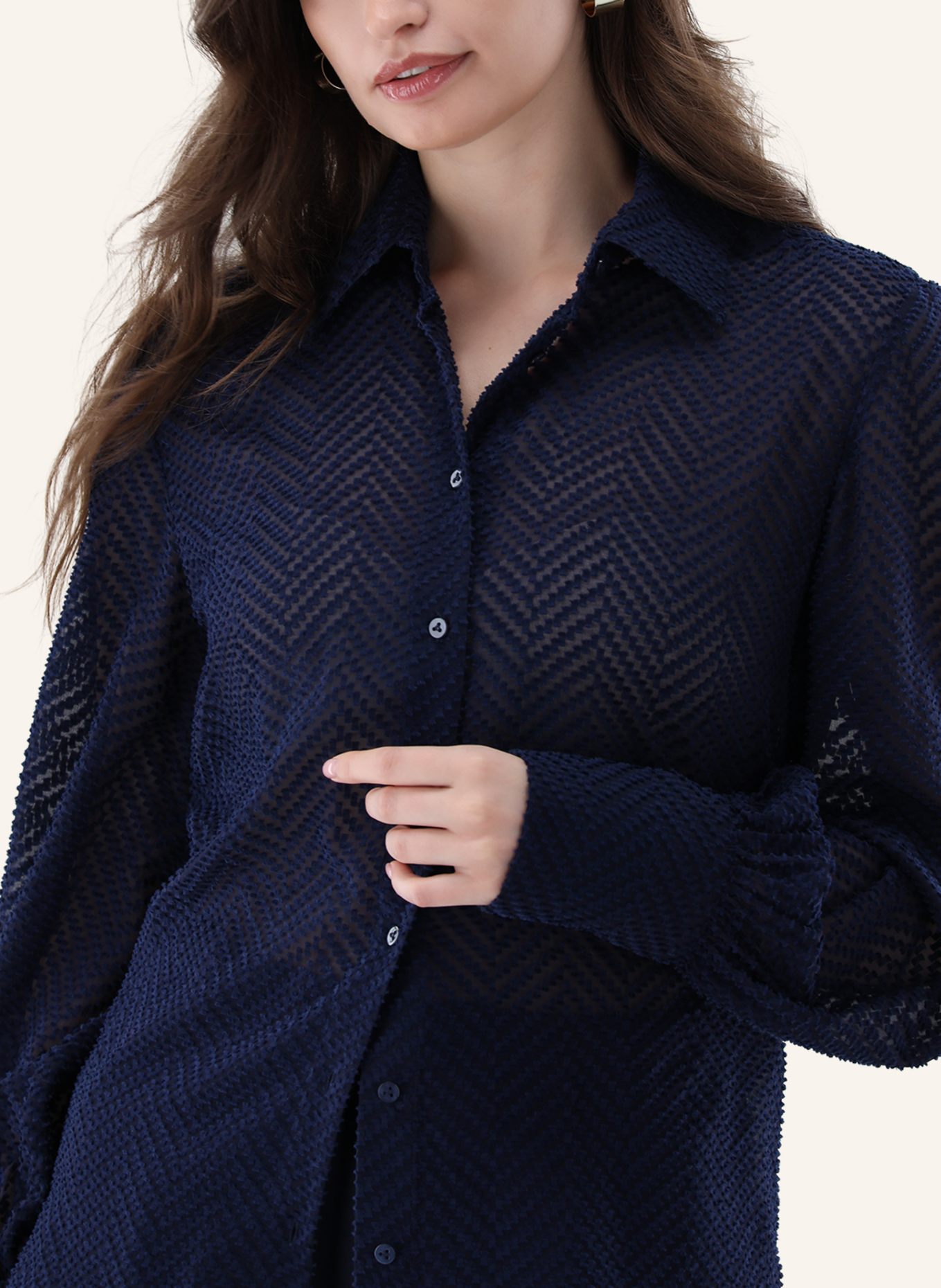 van Laack Bluse Modern Fit: DUNKELBLAU