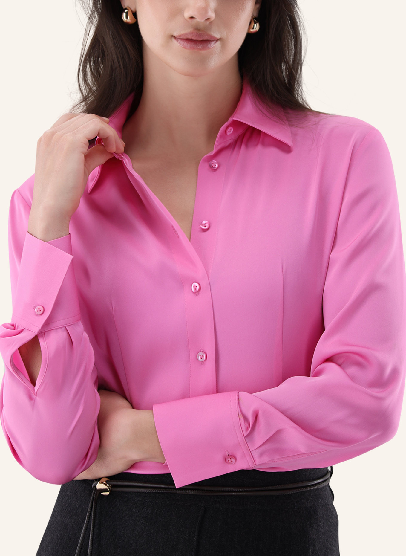 van Laack Bluse Modern Fit: HELLLILA