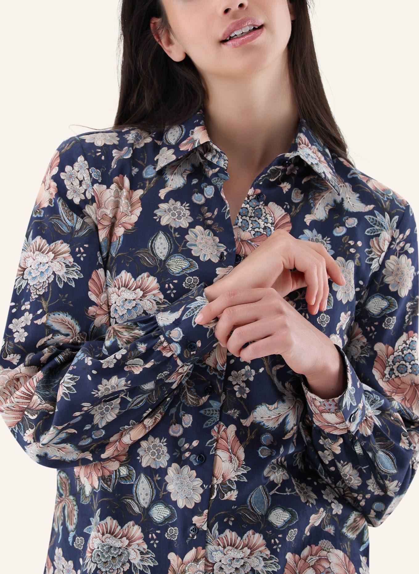 van Laack Bluse Modern Fit: BLAU