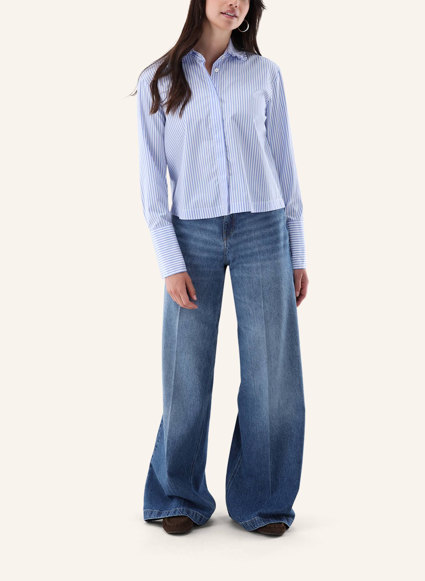 van Laack Bluse Modern Fit: HELLBLAU