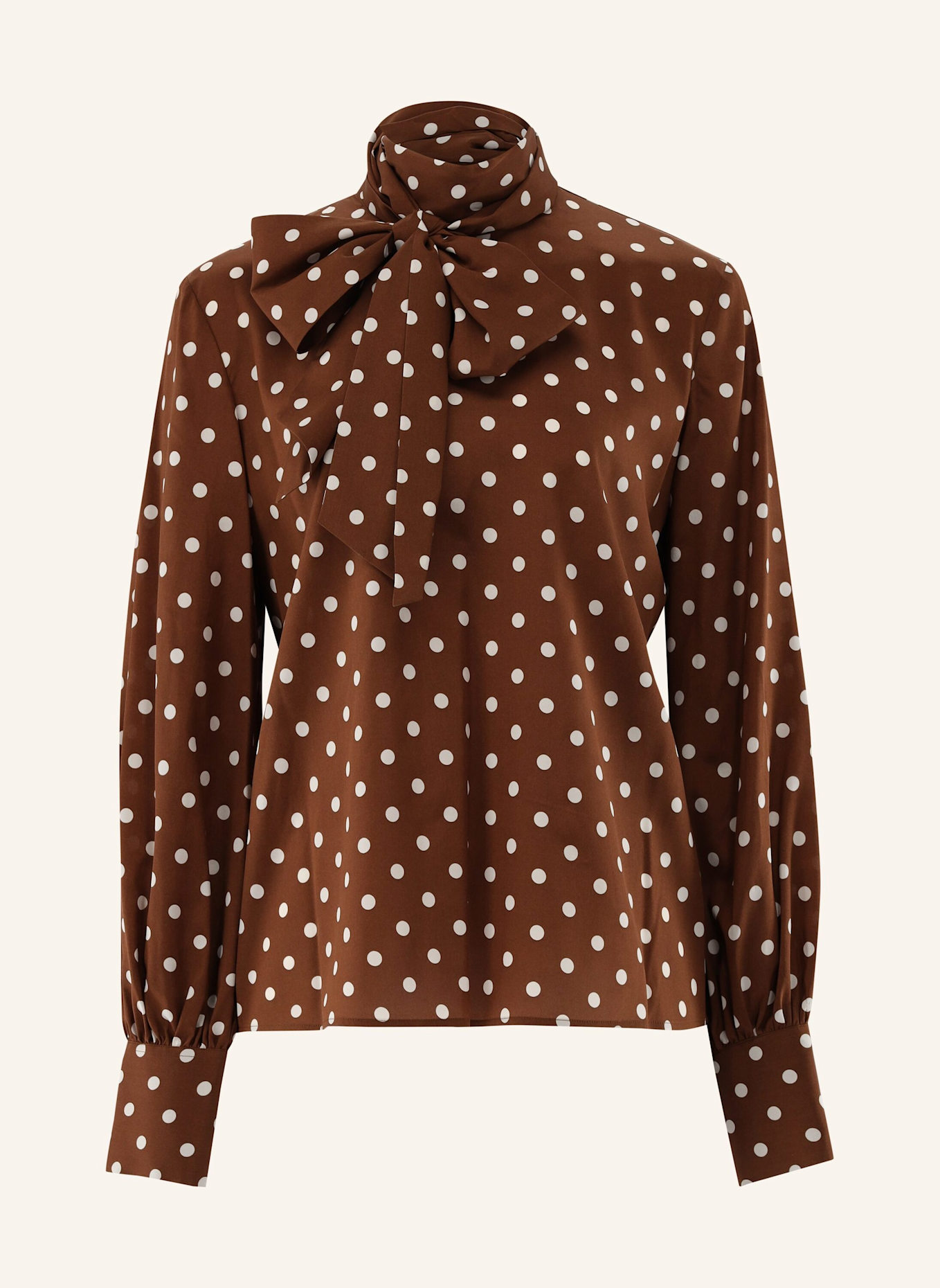 van Laack Bluse Modern Fit: BEIGE/ BRAUN