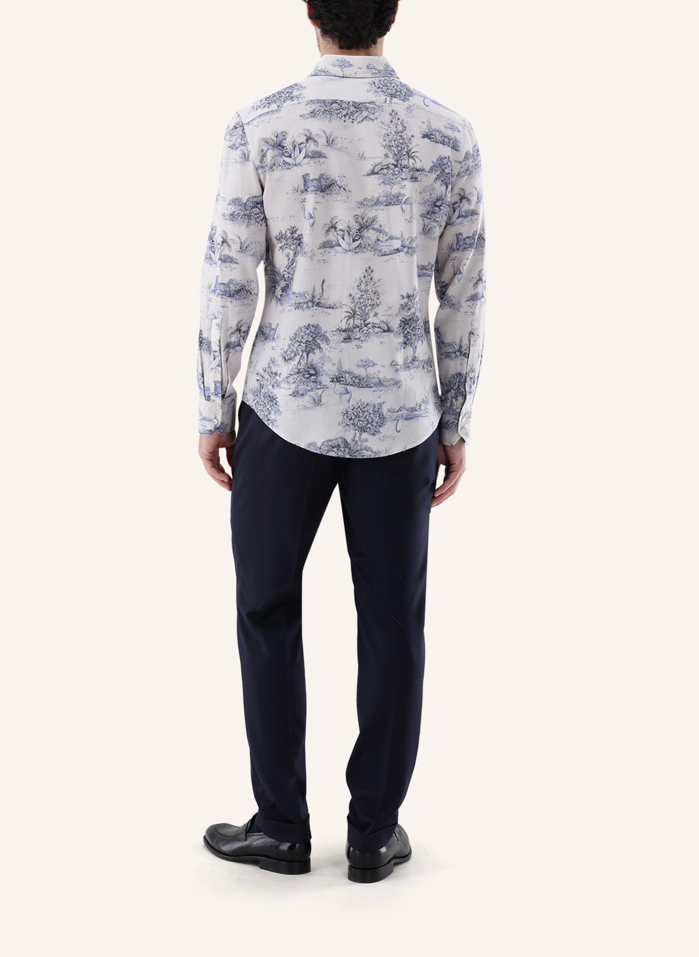 van Laack Hemd Slim Fit: BEIGE/ BRAUN