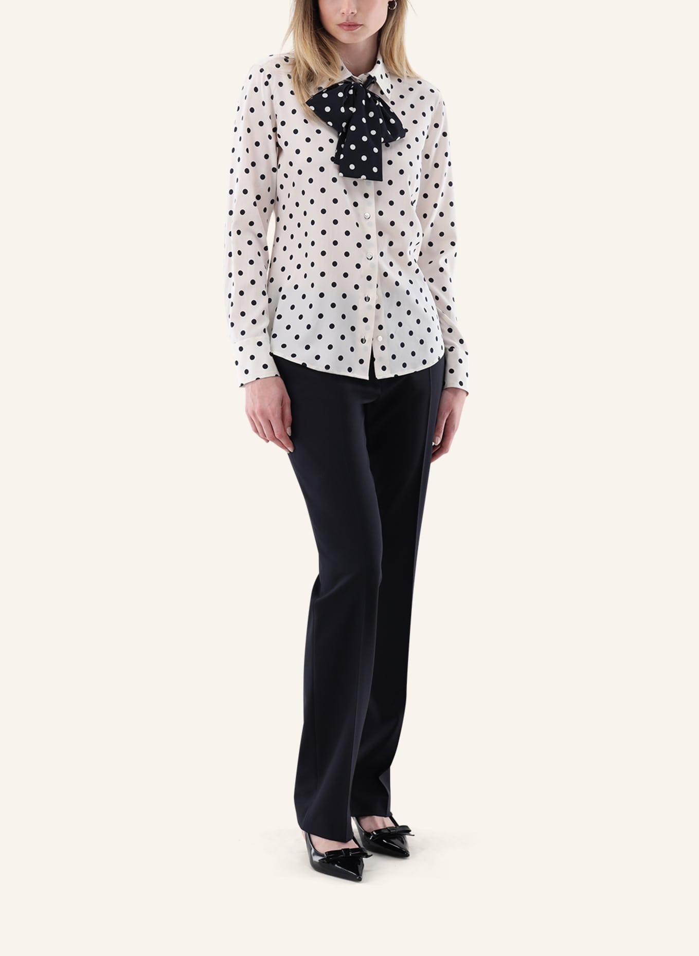 van Laack Bluse Modern Fit: BEIGE/ BRAUN