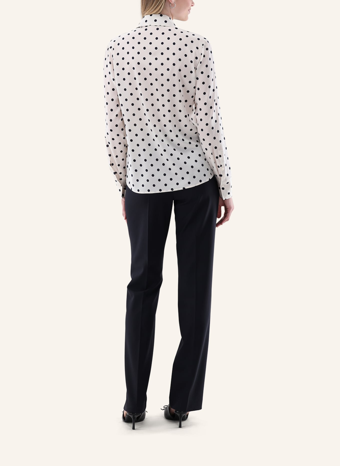 van Laack Bluse Modern Fit: BEIGE/ BRAUN